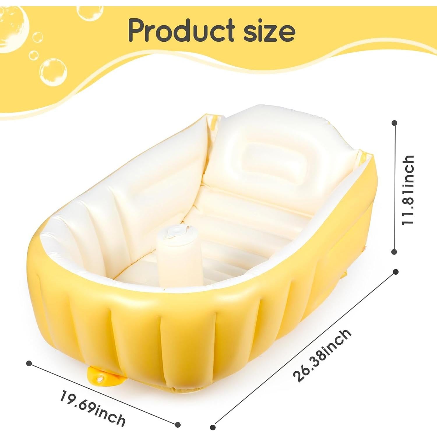 Bañera Inflable para Bebés MINK - Compacta y Segura 0-6 Meses