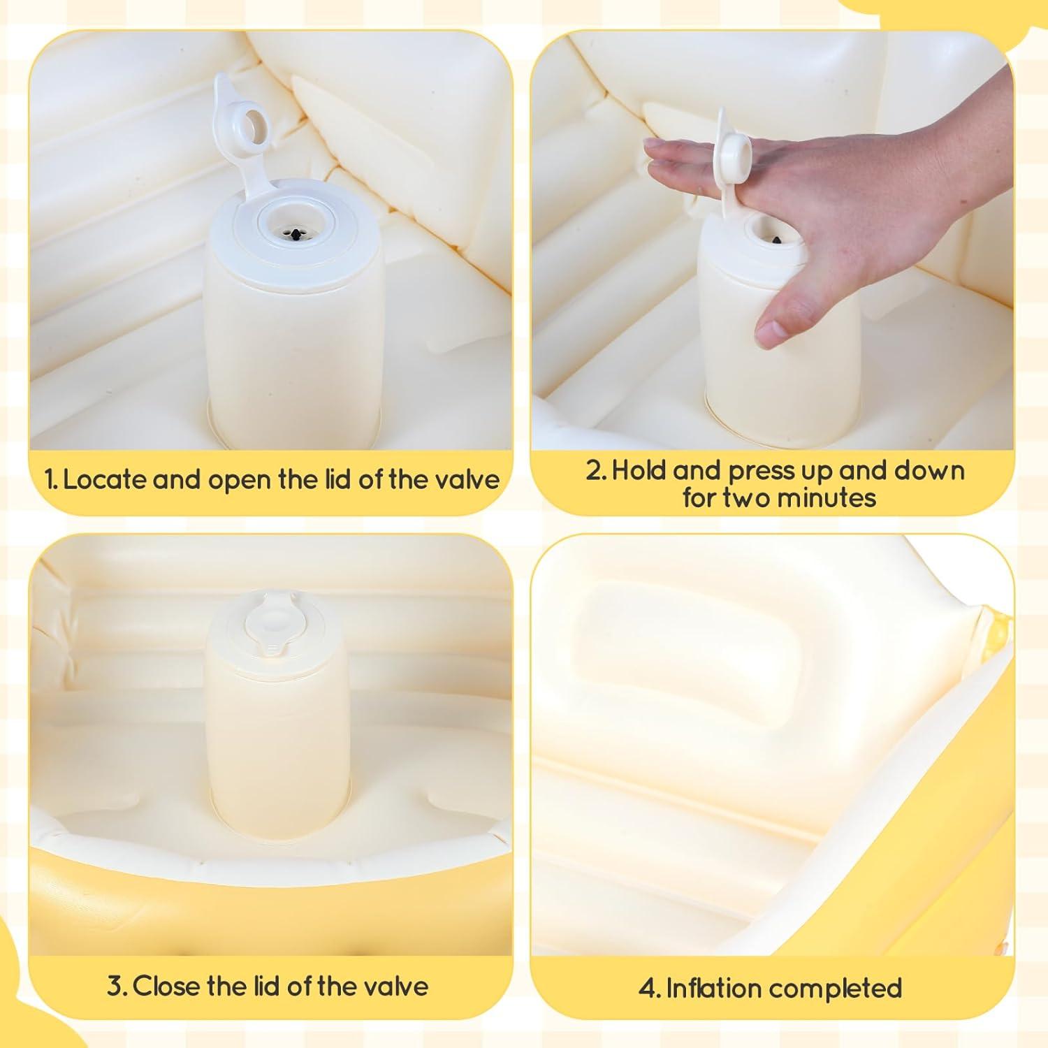 Bañera Inflable para Bebés MINK - Compacta y Segura 0-6 Meses