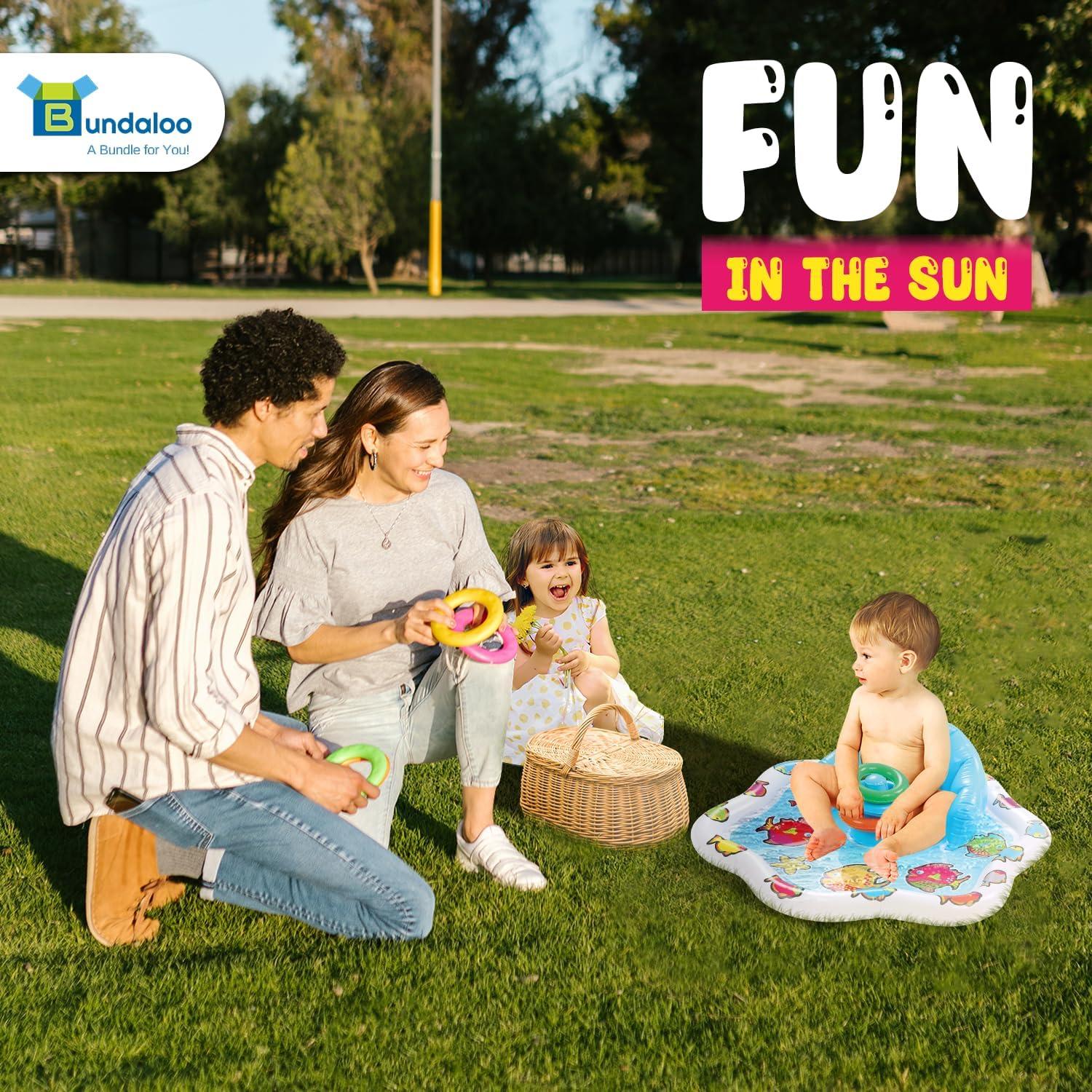 Alfombra Splash para Bebés Bundaloo - Acuática Inflable 76 cm