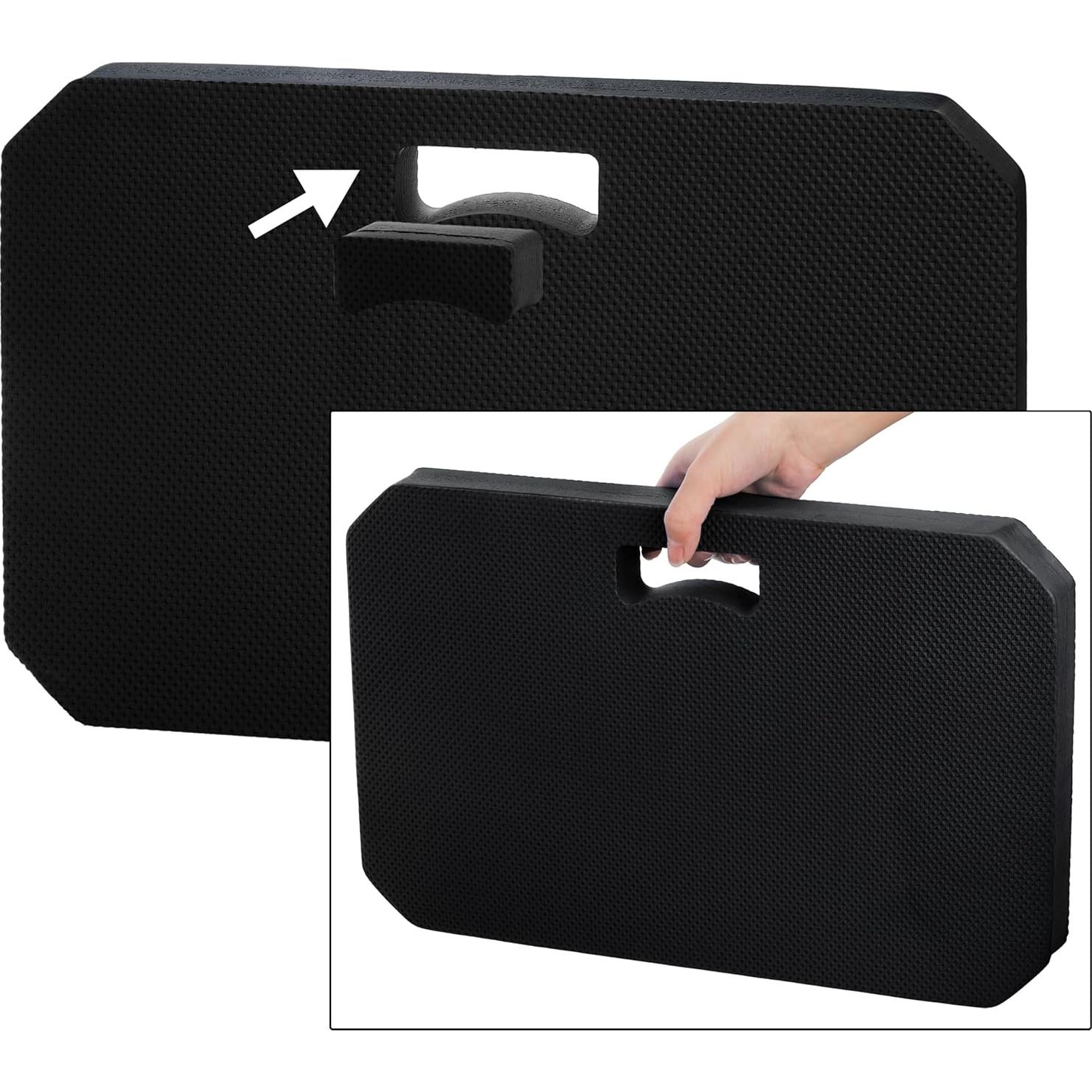 Hacaroa Almohadilla de Rodillas Gruesa 3 Pack 43x28cm Negra