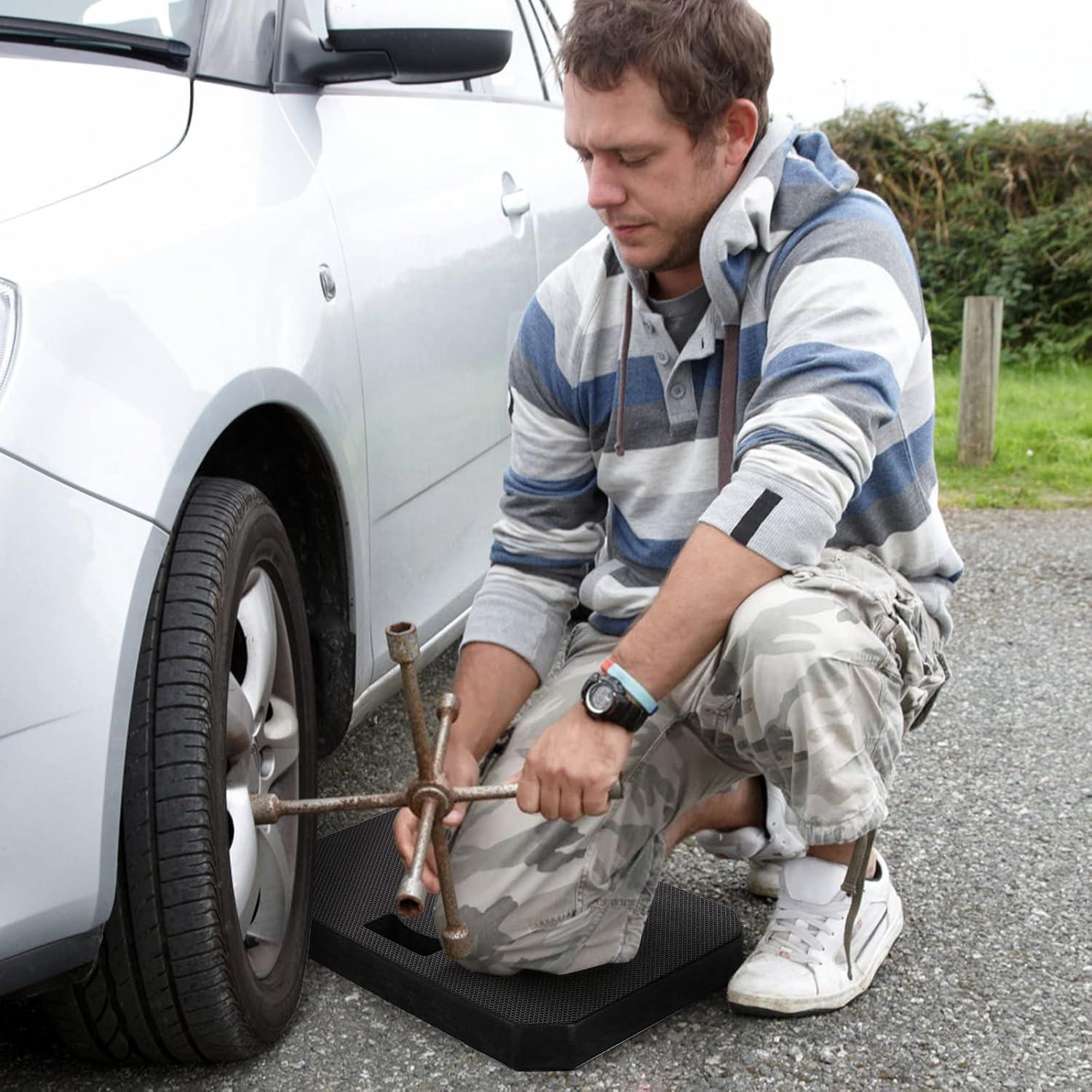 Hacaroa Almohadilla de Rodillas Gruesa 3 Pack 43x28cm Negra