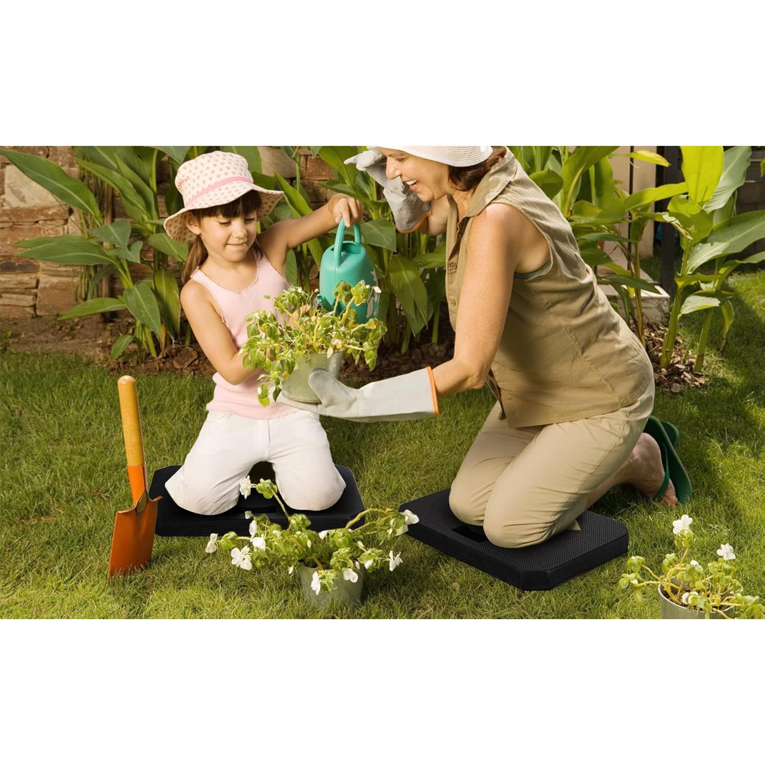 Hacaroa Almohadilla de Rodillas Gruesa 3 Pack 43x28cm Negra