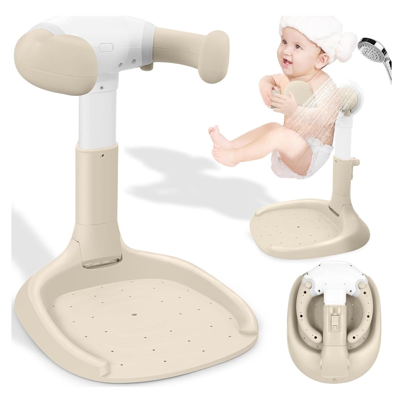 Soporte para Ducha de Bebé Plegable con Base Antideslizante