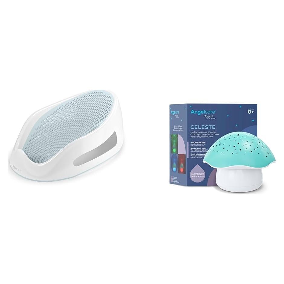 Soporte de Baño para Bebés Angelcare + Proyector Luz Nocturna