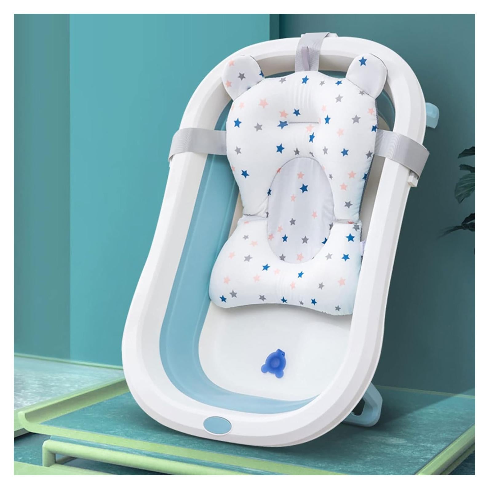 Cojín Flotante para Baño de Bebés Dpofirs - Estrellas Blancas