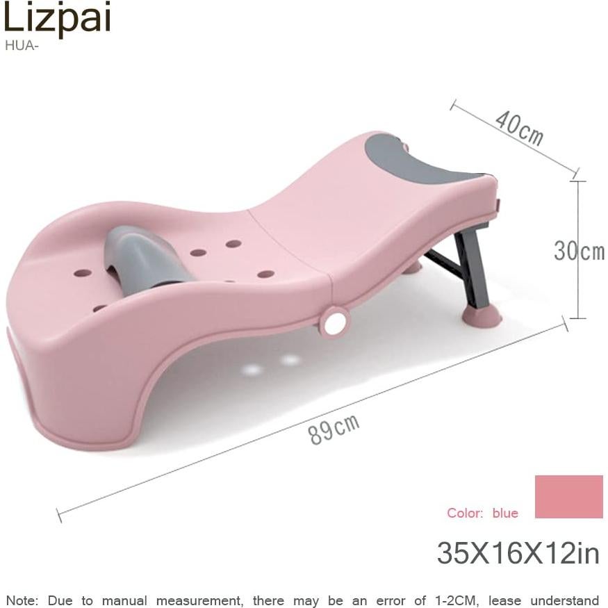 Silla de Champú Ajustable Rosa para Niños 3-10 Años