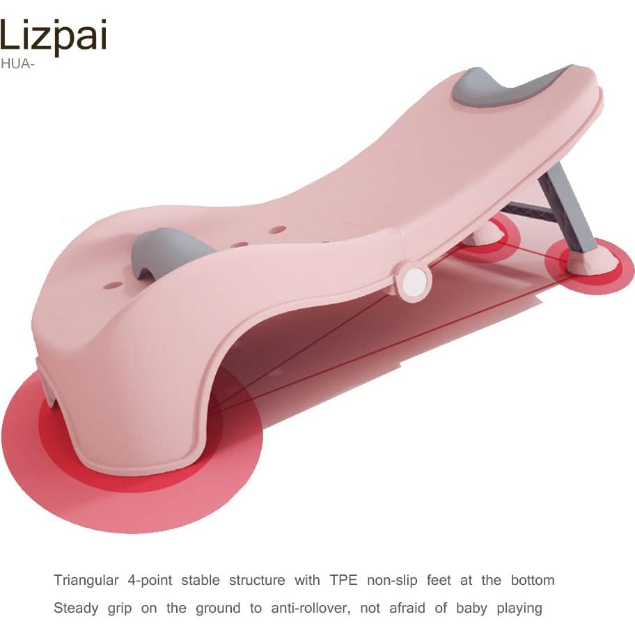 Silla de Champú Ajustable Rosa para Niños 3-10 Años