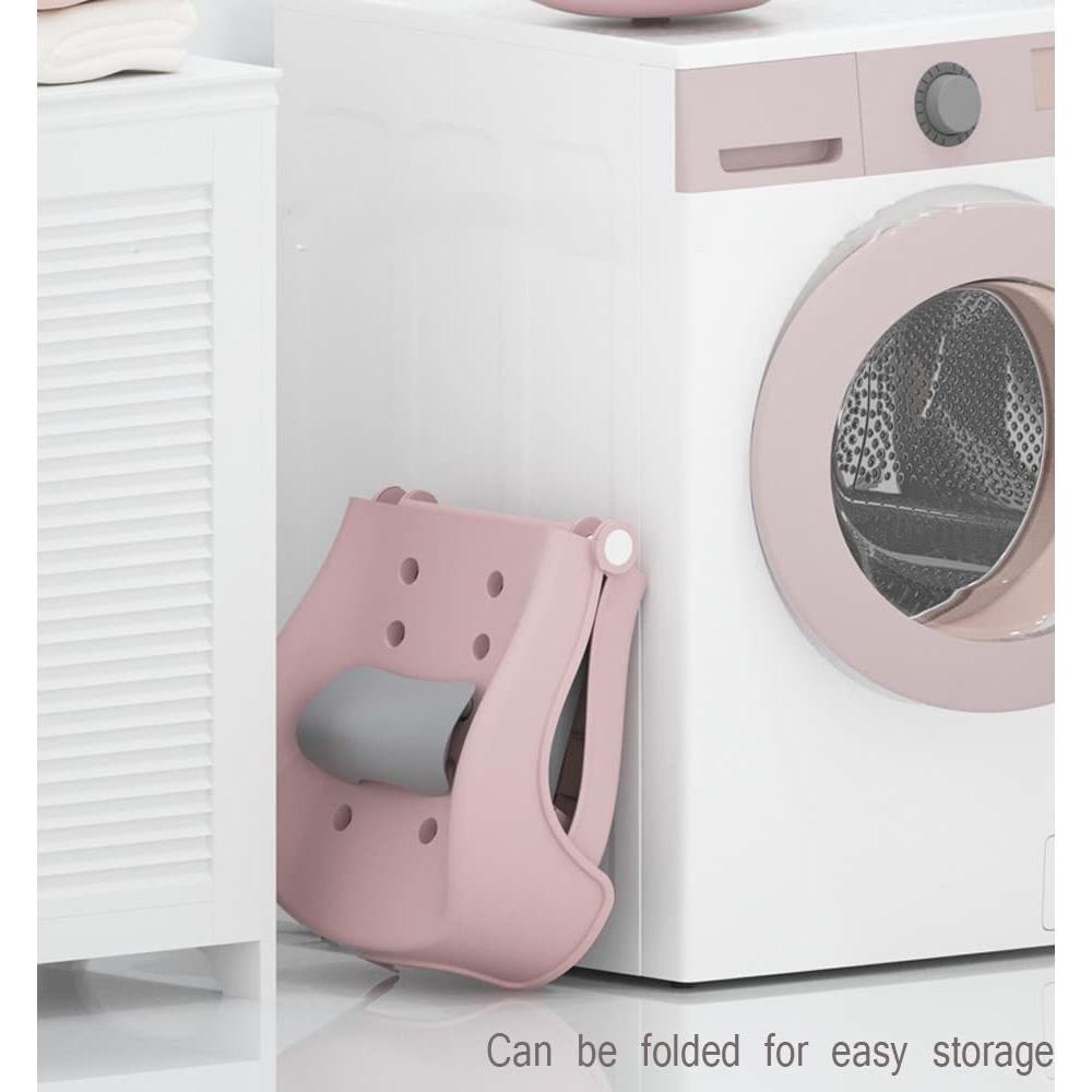 Silla de Champú Ajustable Rosa para Niños 3-10 Años