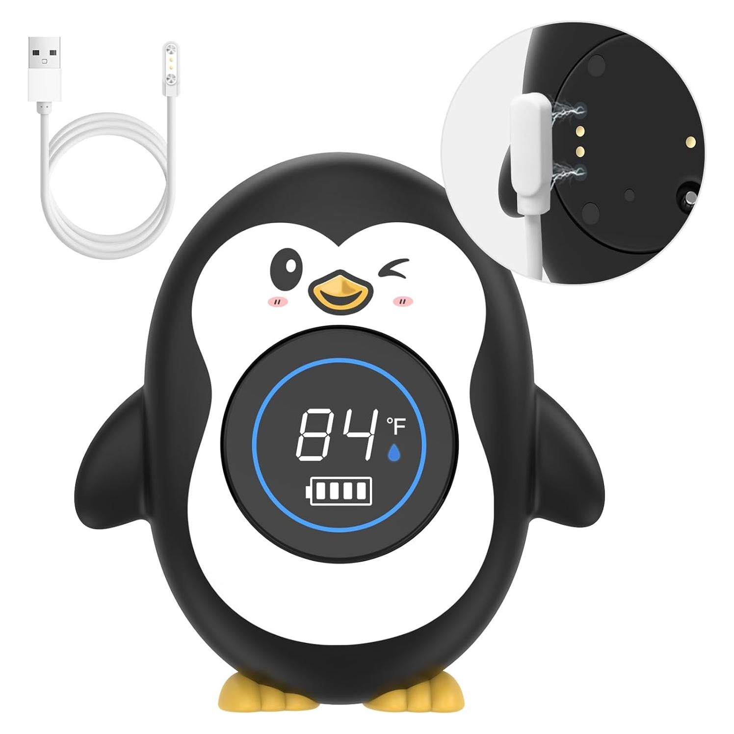 Termómetro de baño recargable Ledfaah pingüino 11.3cm