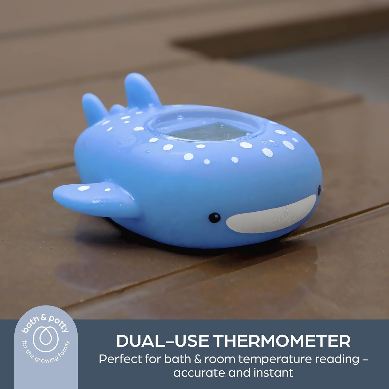 Termómetro de baño Dreambaby Tiburón Ballena USB - Digital
