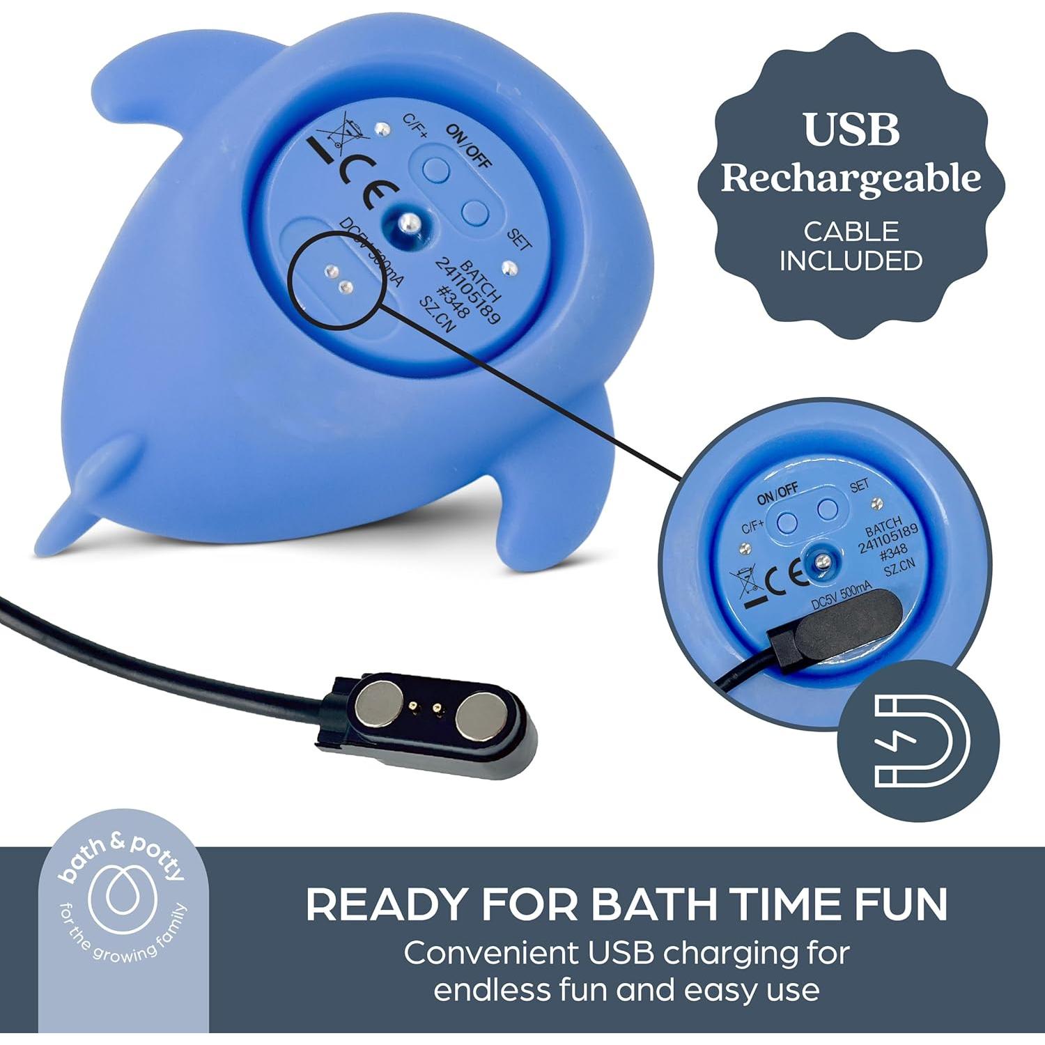 Termómetro de baño Dreambaby Tiburón Ballena USB - Digital