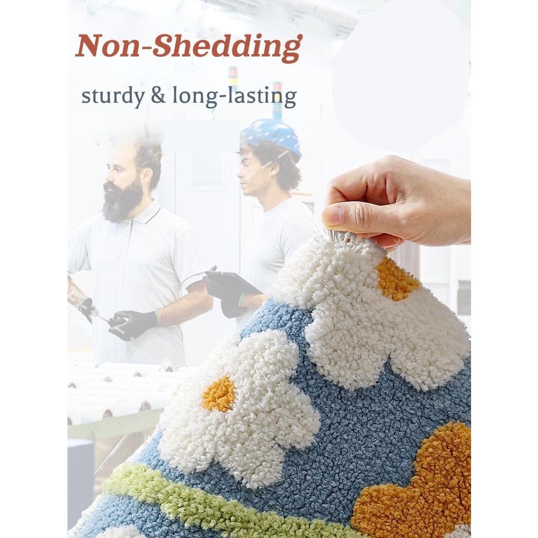 Alfombra de Baño Chic Glamour Floral 40.6x61 cm Antideslizante