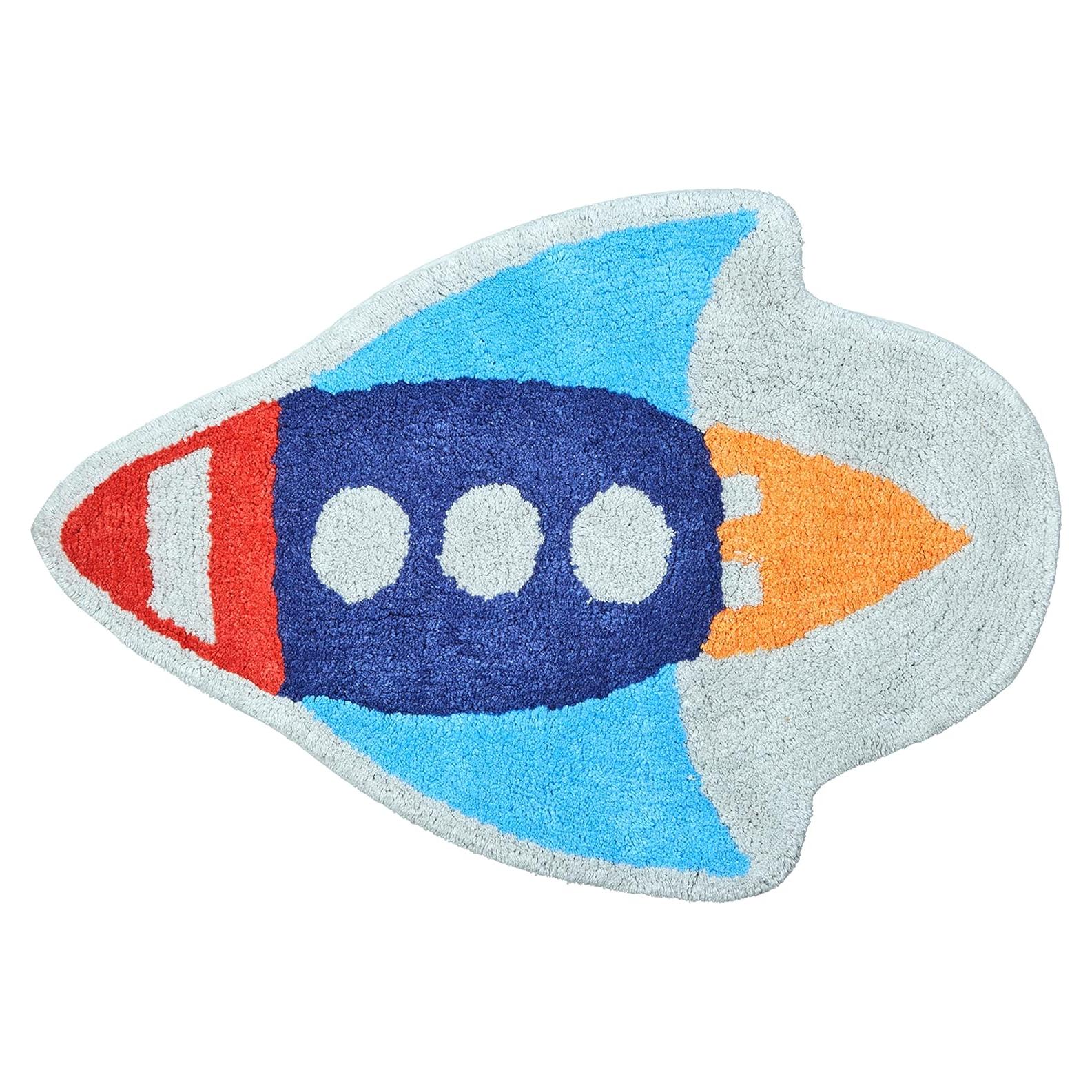 Alfombra de baño o habitación Everyday Kids Cohete 76x51 cm
