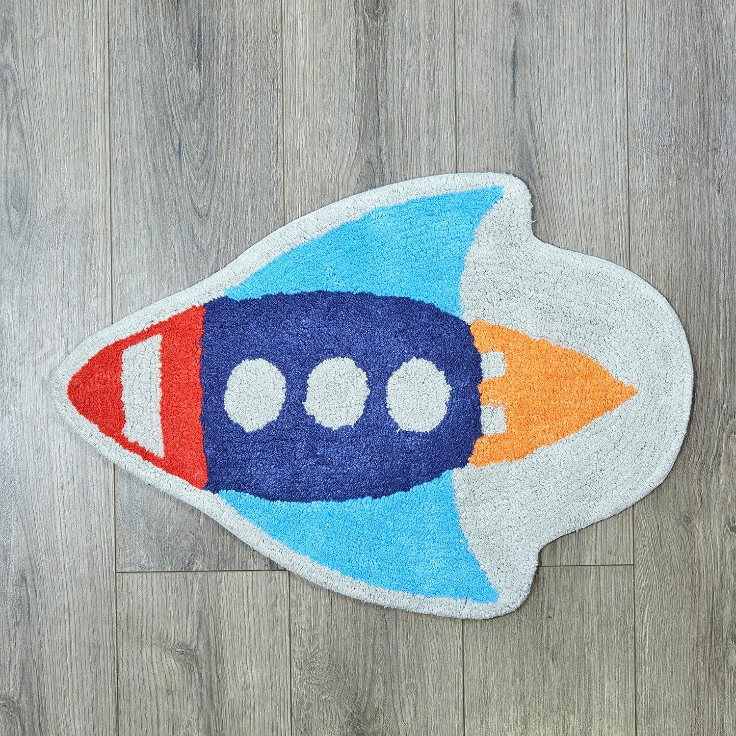 Alfombra de baño o habitación Everyday Kids Cohete 76x51 cm