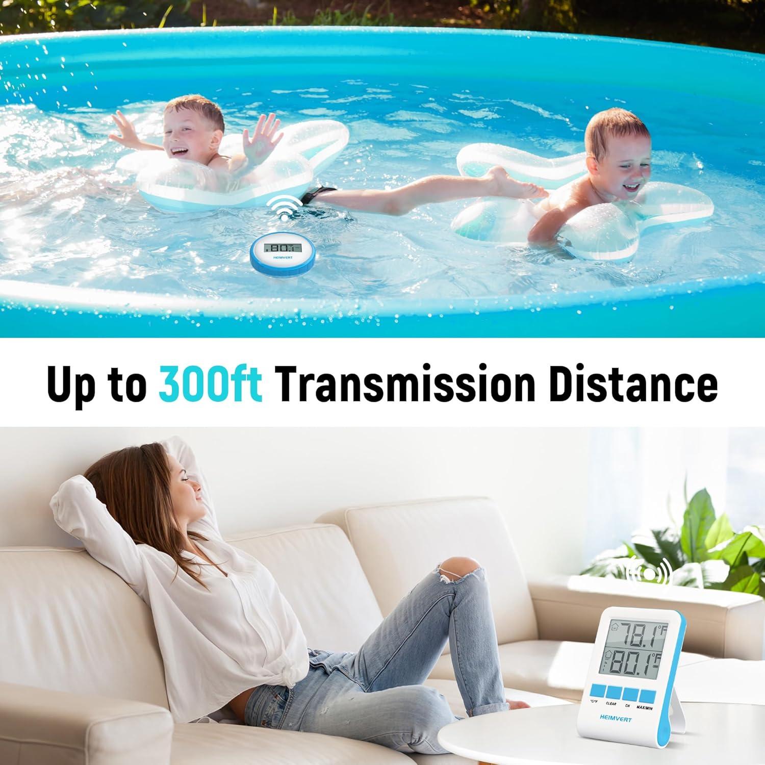 Termómetro Digital Flotante HEIMVERT para Piscina - IPX8