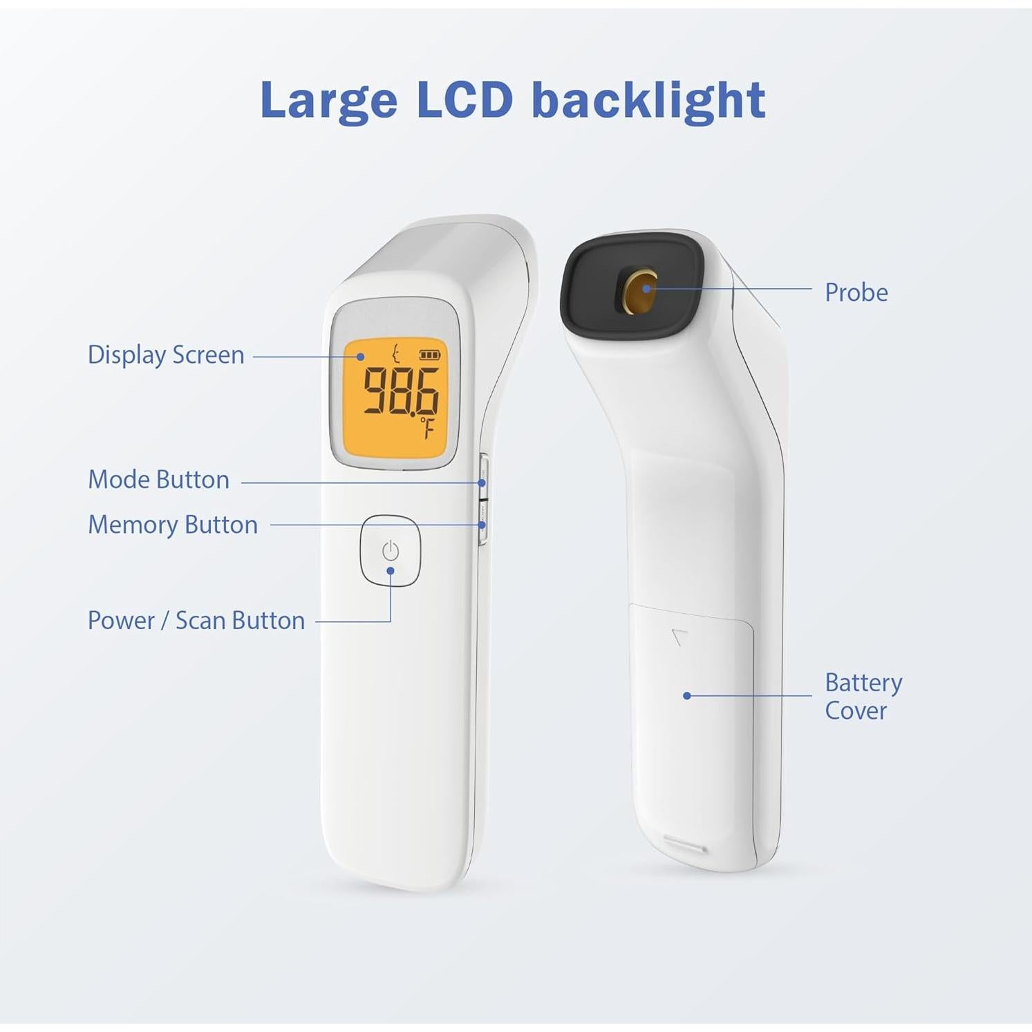 Termómetro Digital Infrarrojo Sin Contacto Uright TD-1242A