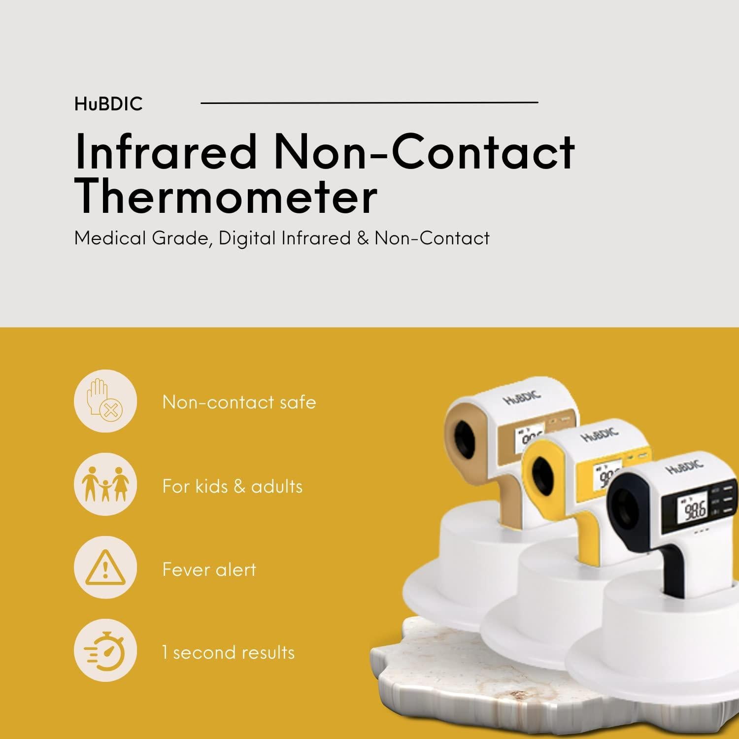 Termómetro Digital Infrarrojo HuBDIC FS-300 Sin Contacto