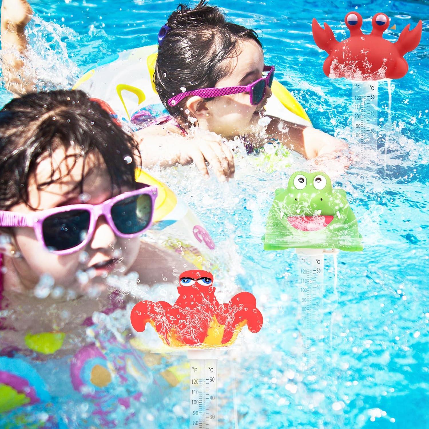 Termómetro Flotante para Piscina XY-WQ Pulpo Grande Fácil Lectura