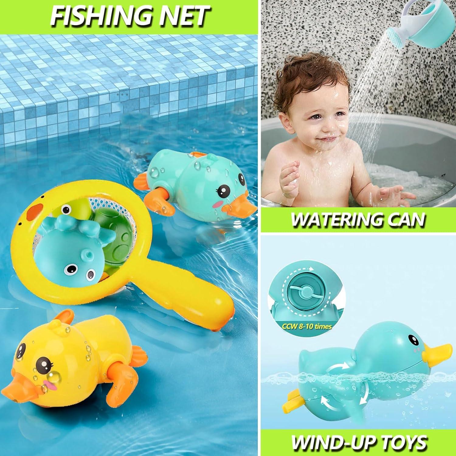 Juguetes de Baño para Bebés TOPTSOFI - 10 Piezas Animales Marinos