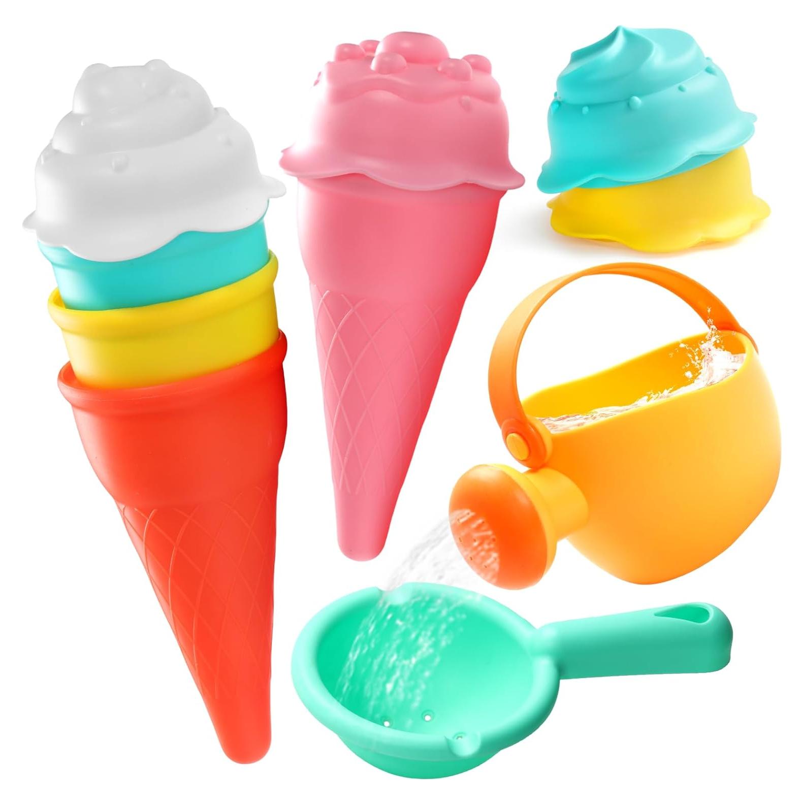 Juguetes de Baño Voohek 6 Piezas para Bebés 1-3 Años