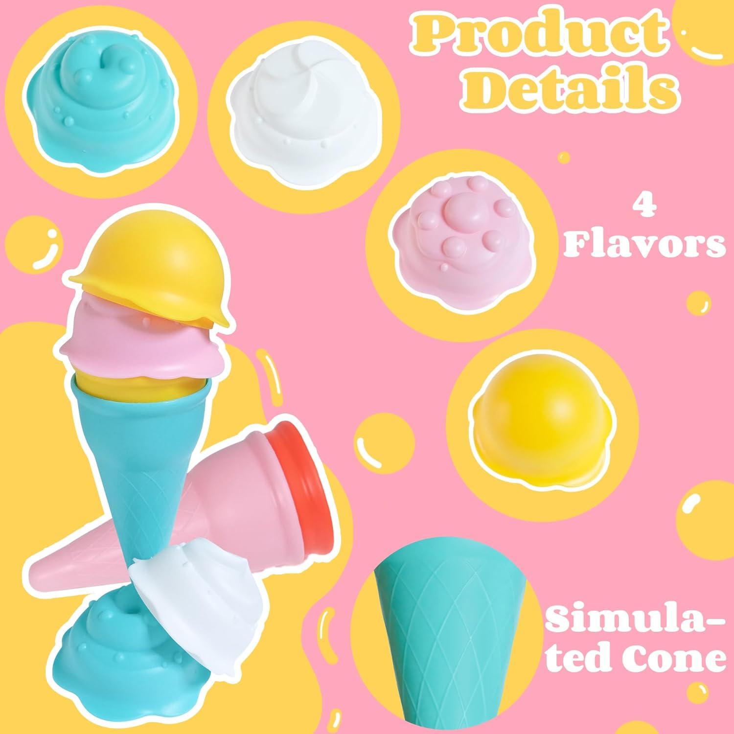 Juguetes de Baño Voohek 6 Piezas para Bebés 1-3 Años