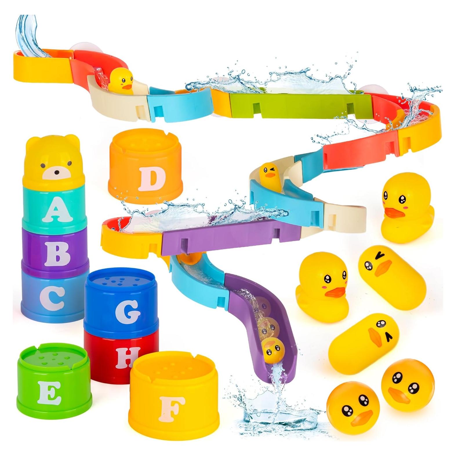 Set de Juguetes de Baño ArtCreativity con Patos y Tazas Apilables