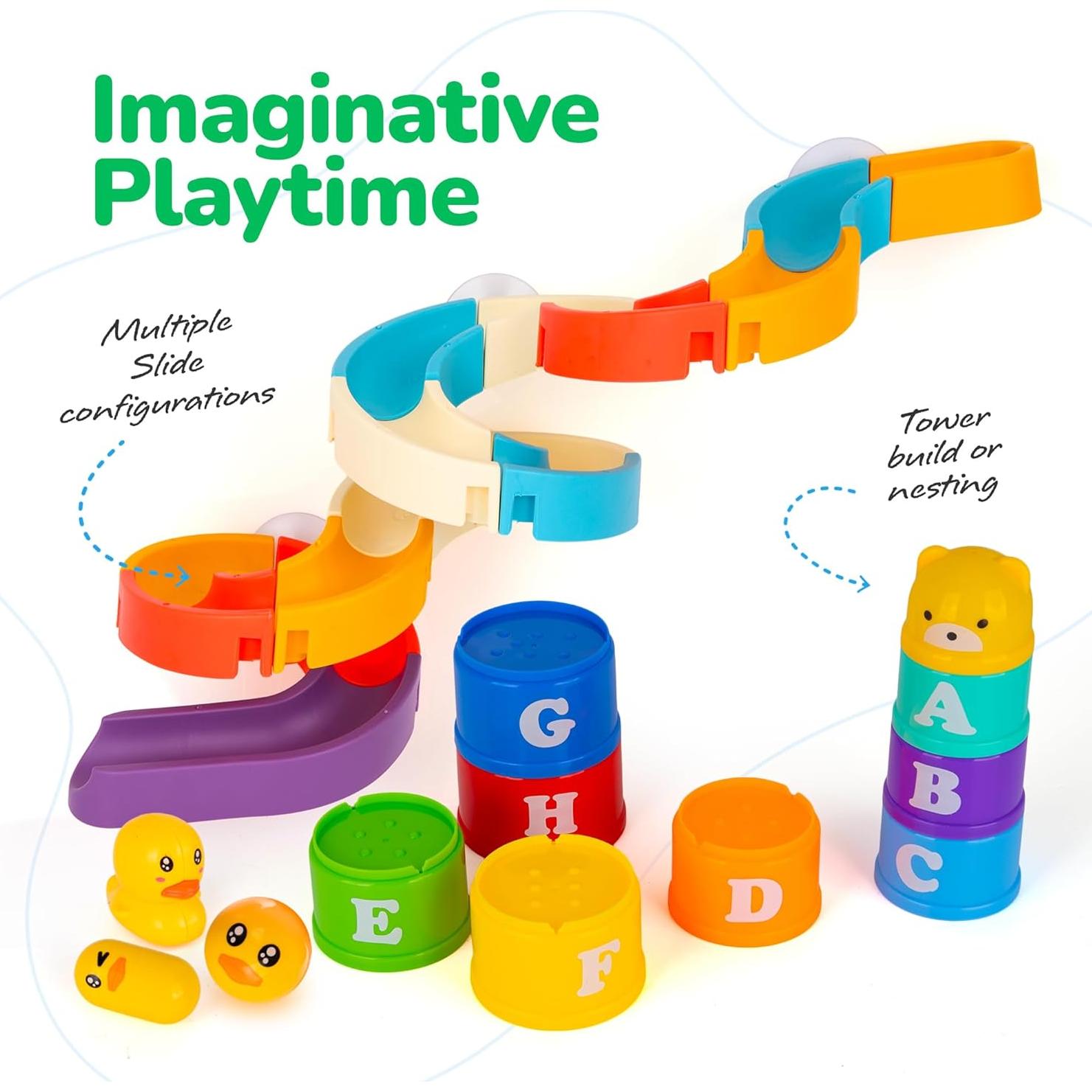 Set de Juguetes de Baño ArtCreativity con Patos y Tazas Apilables