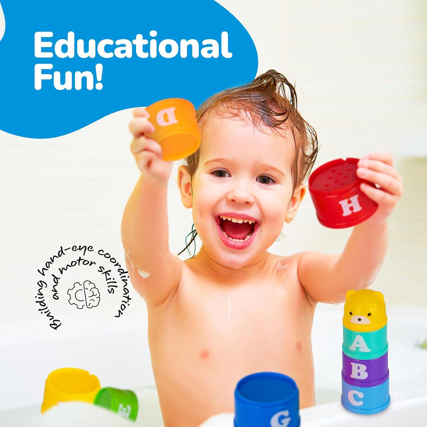 Set de Juguetes de Baño ArtCreativity con Patos y Tazas Apilables