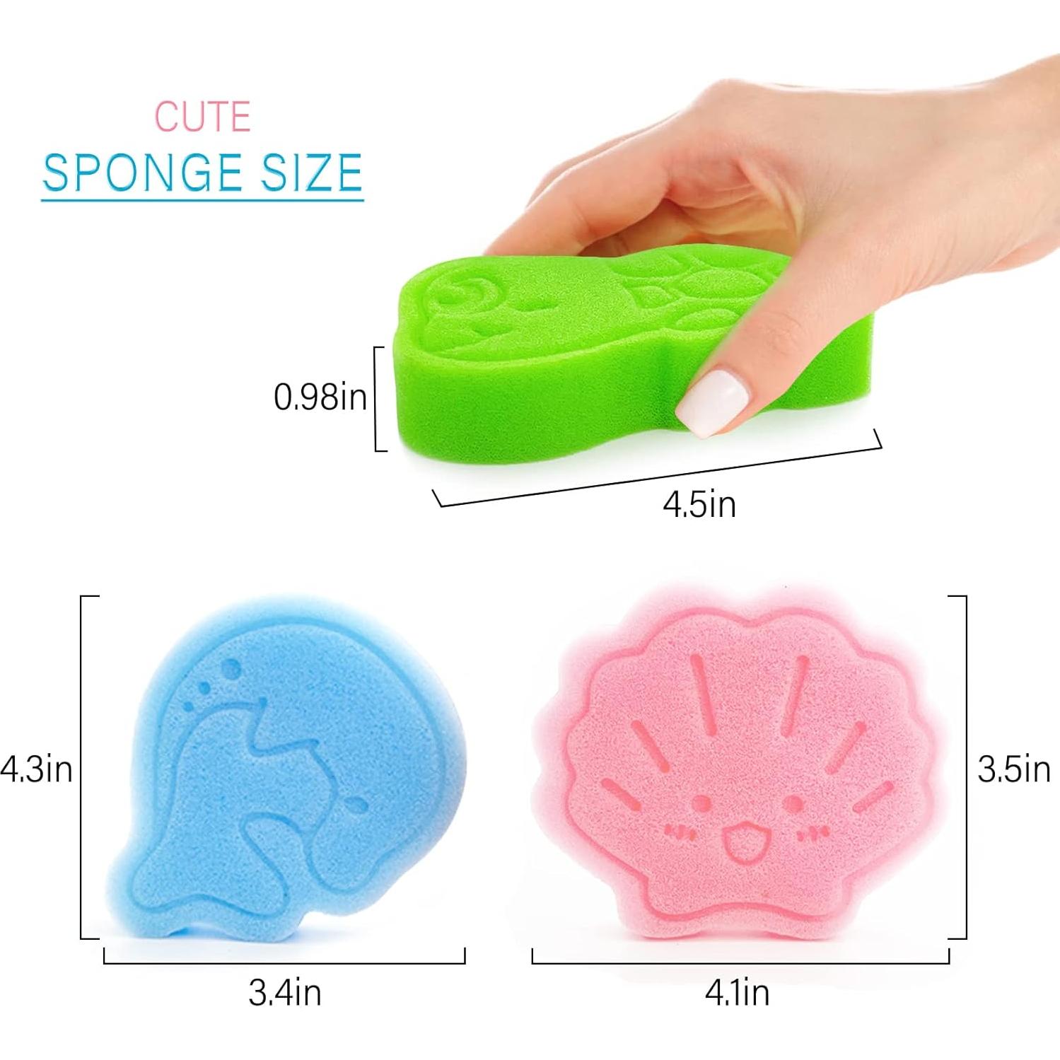 Esponja de Baño Suave DANCELF 3 Piezas para Bebés