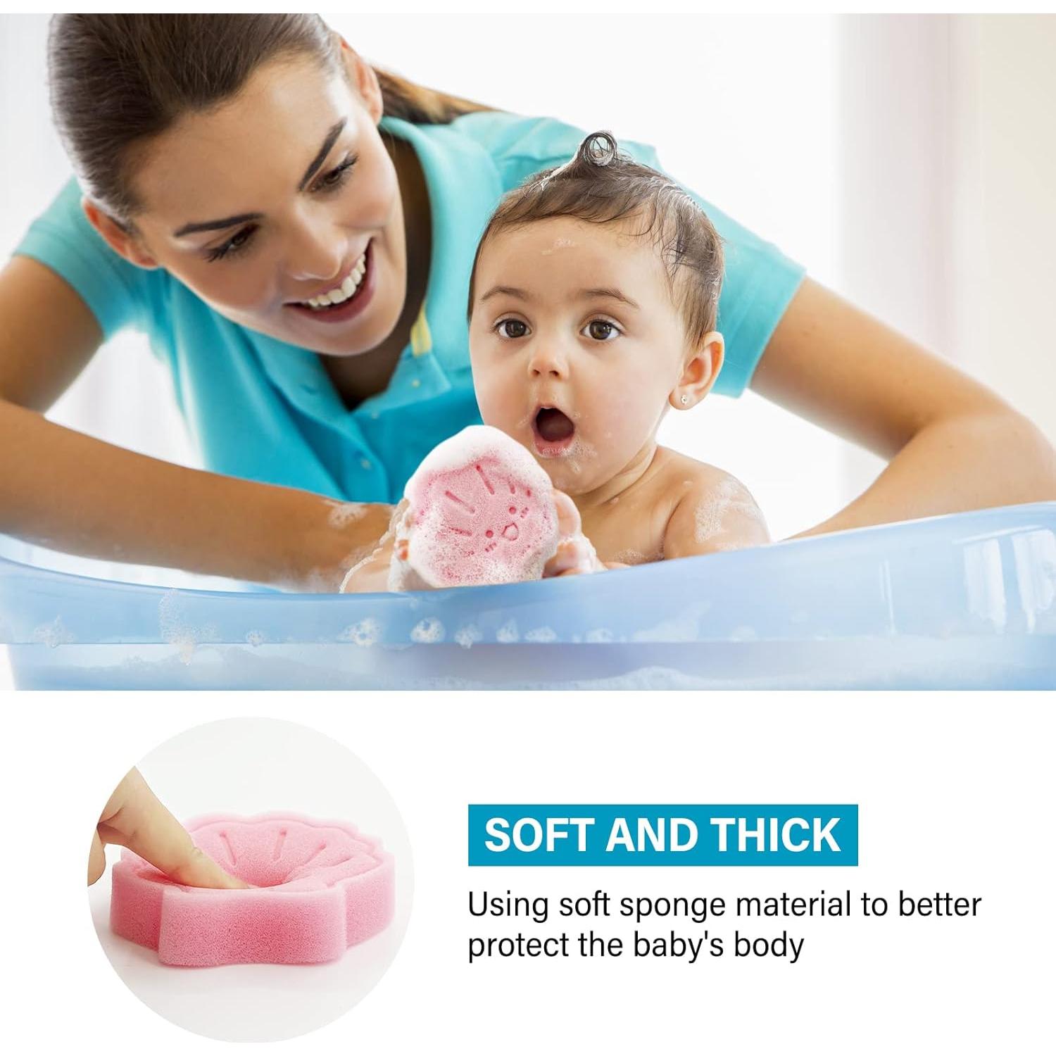 Esponja de Baño Suave DANCELF 3 Piezas para Bebés