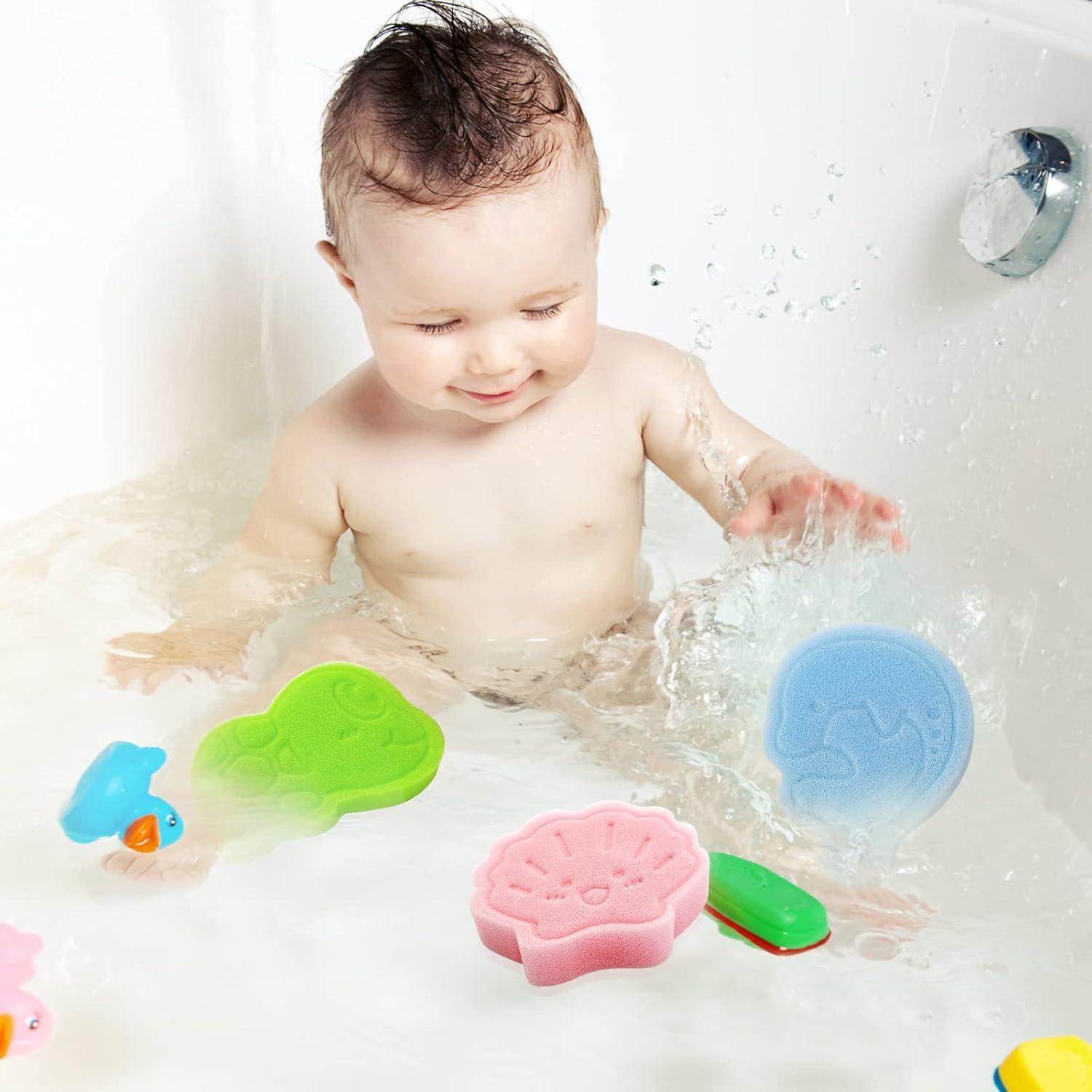 Esponja de Baño Suave DANCELF 3 Piezas para Bebés