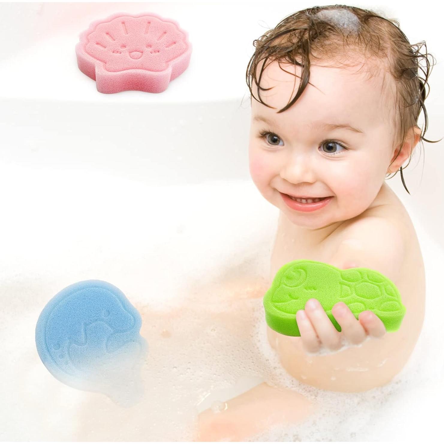 Esponja de Baño Suave DANCELF 3 Piezas para Bebés
