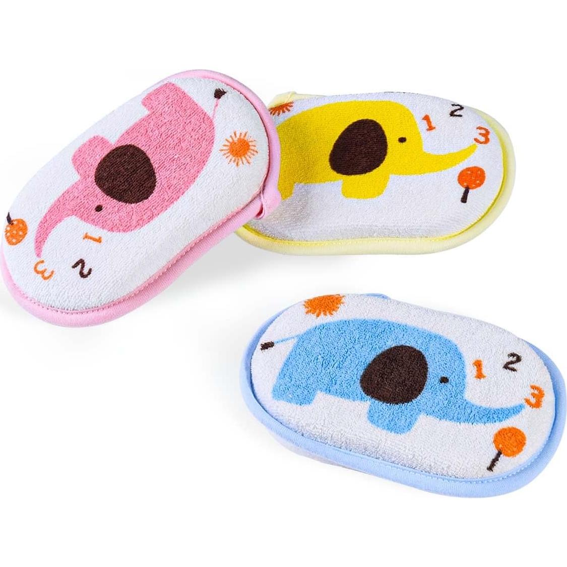 Esponja de Baño OBTANIM Set de 3 Suave y Natural