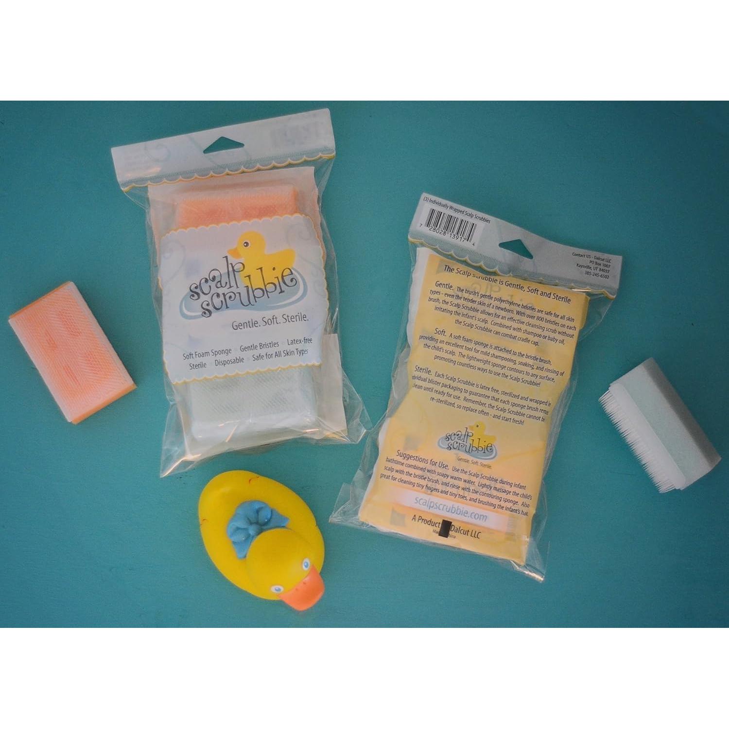 Cepillo de Baño para Bebés Dalcut - 3 Unidades Esterilizadas