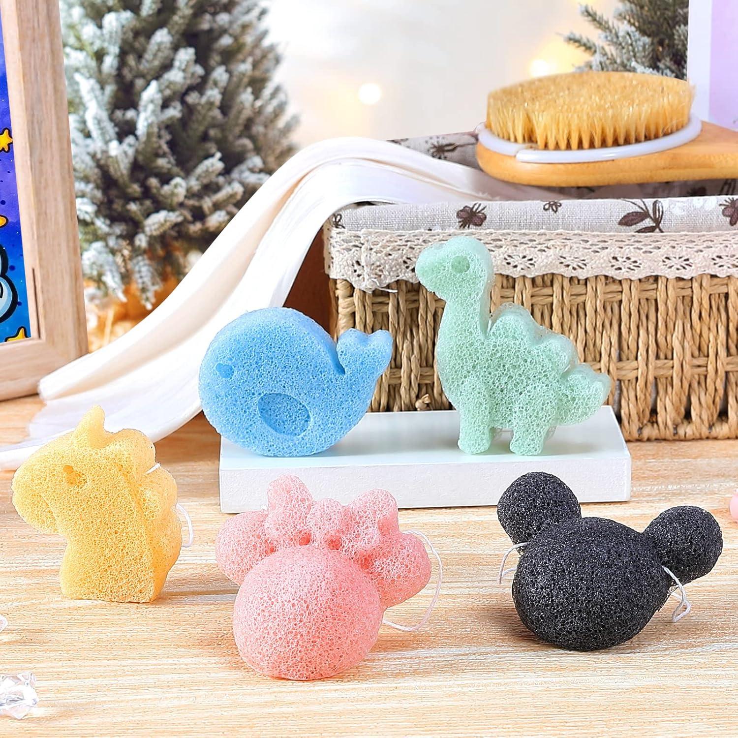 Esponjas de Baño Konjac para Bebés - Set de 5 Unidades