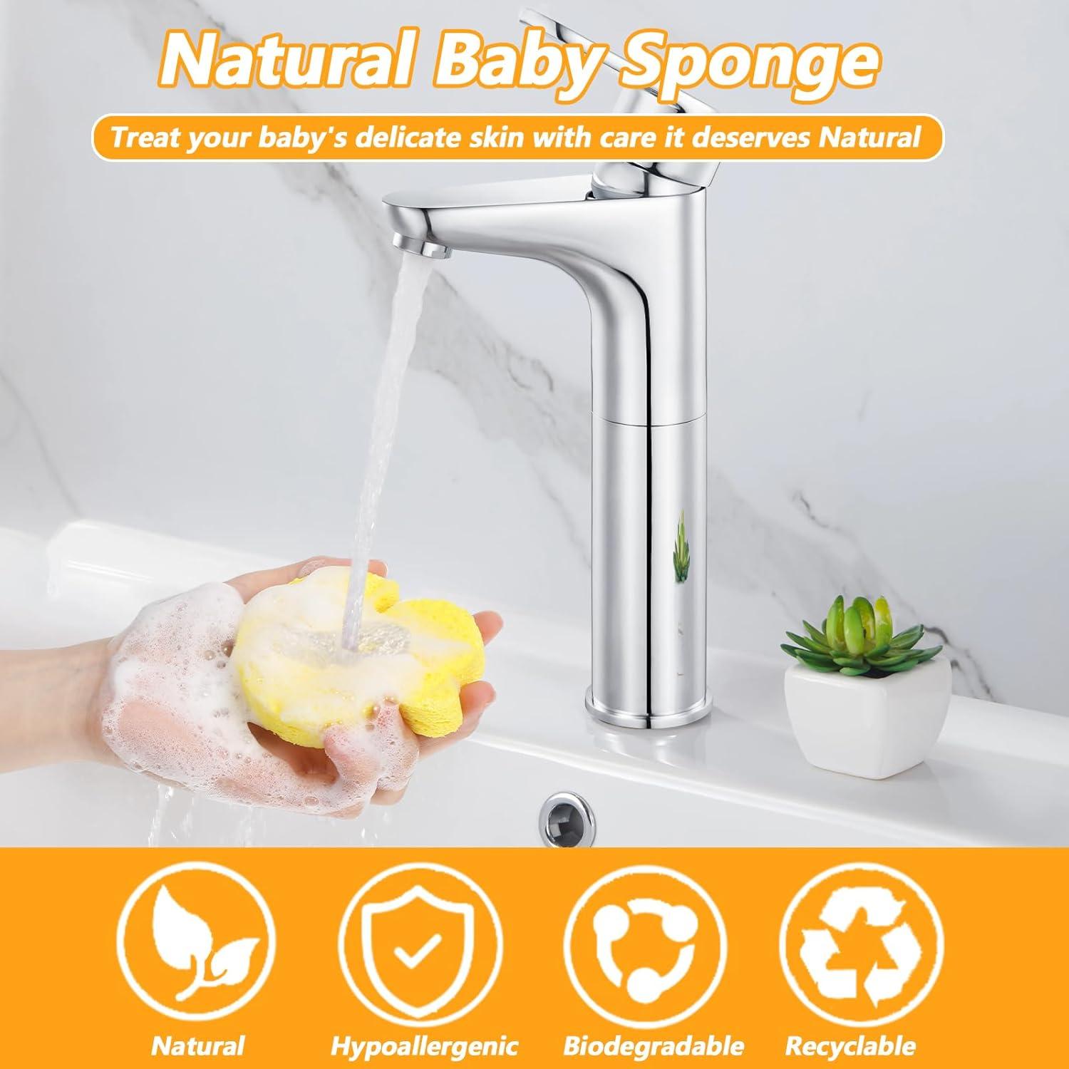 Juego de 3 Esponjas de Baño para Bebés CIATBYYJ - Conejo, Pato, Oso