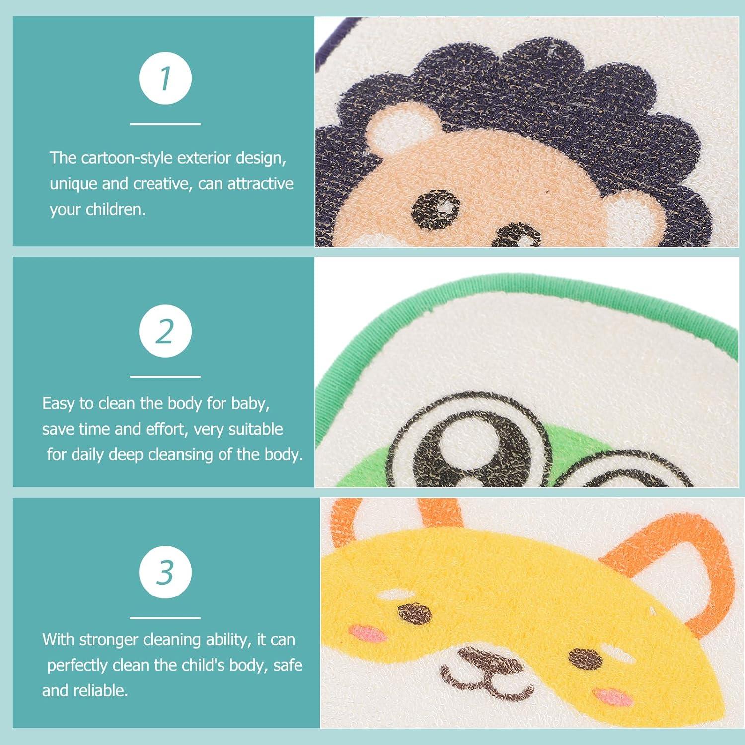 Esponjas de Baño para Bebés Healifty - 3 Piezas Suaves