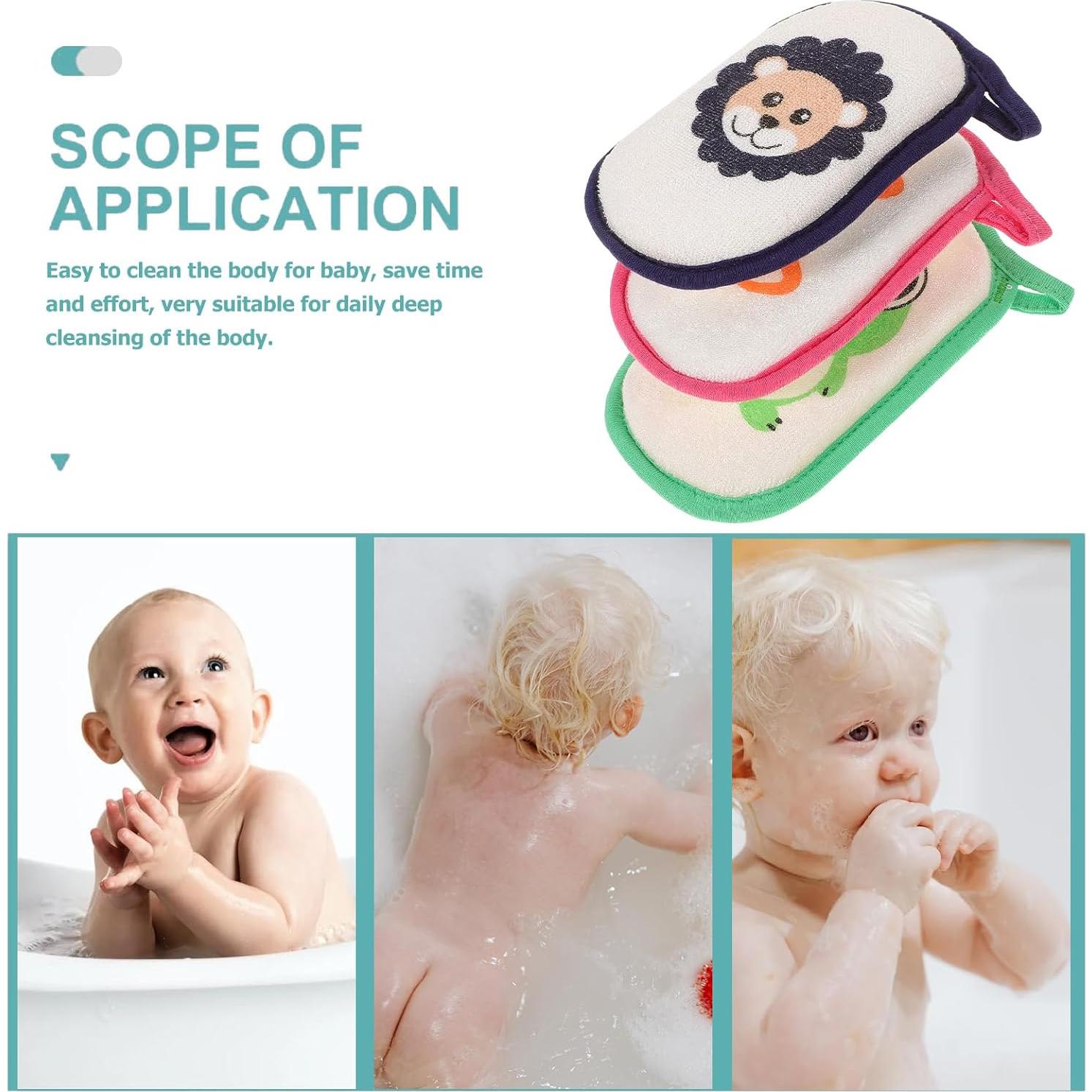 Esponjas de Baño para Bebés Healifty - 3 Piezas Suaves