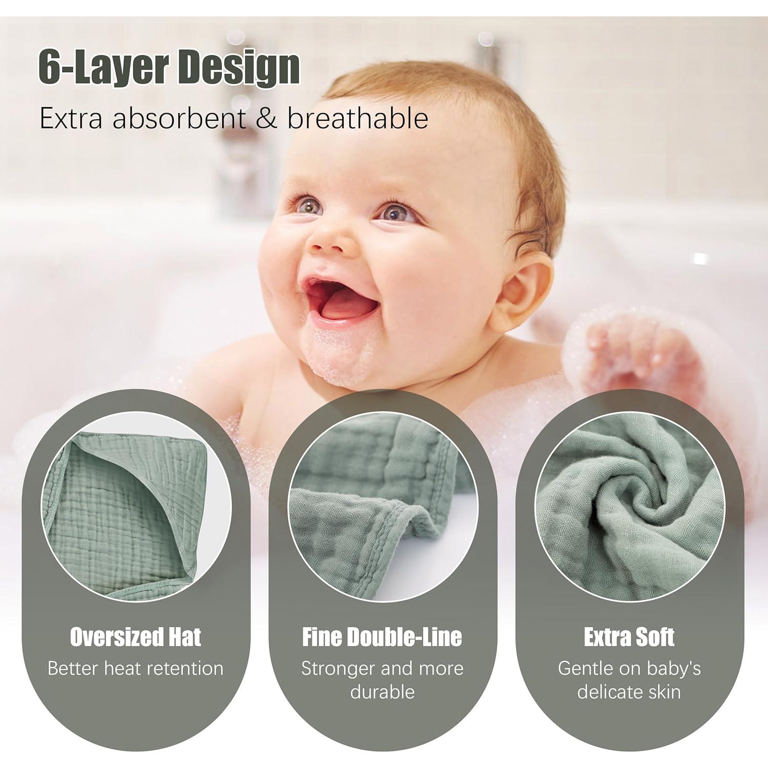 Paquete de 2 Toallas con Capucha Spotted Play 81x81cm Algodón