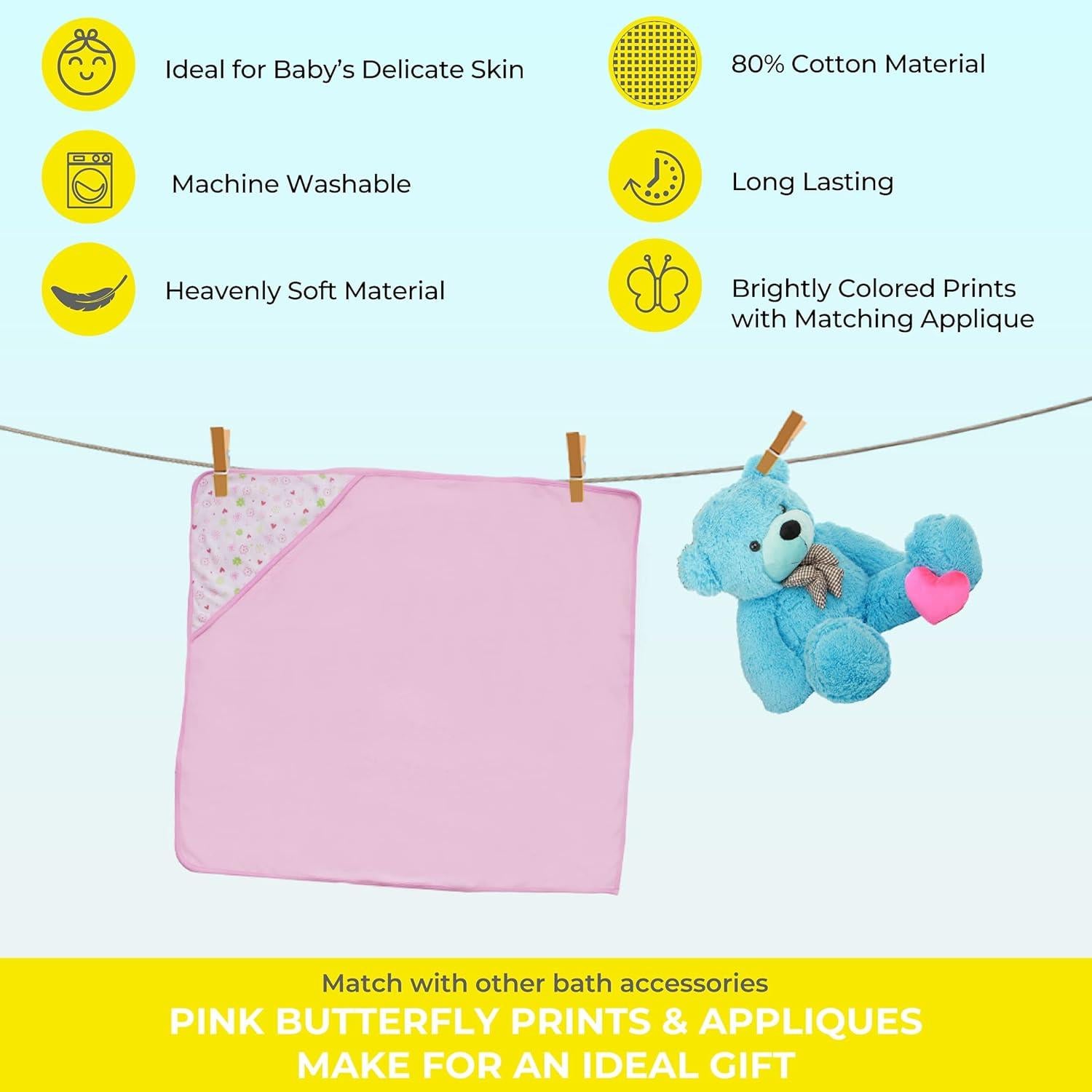 Conjunto de Toallas y Paños de Baño Spasilk Bebé 4 Piezas