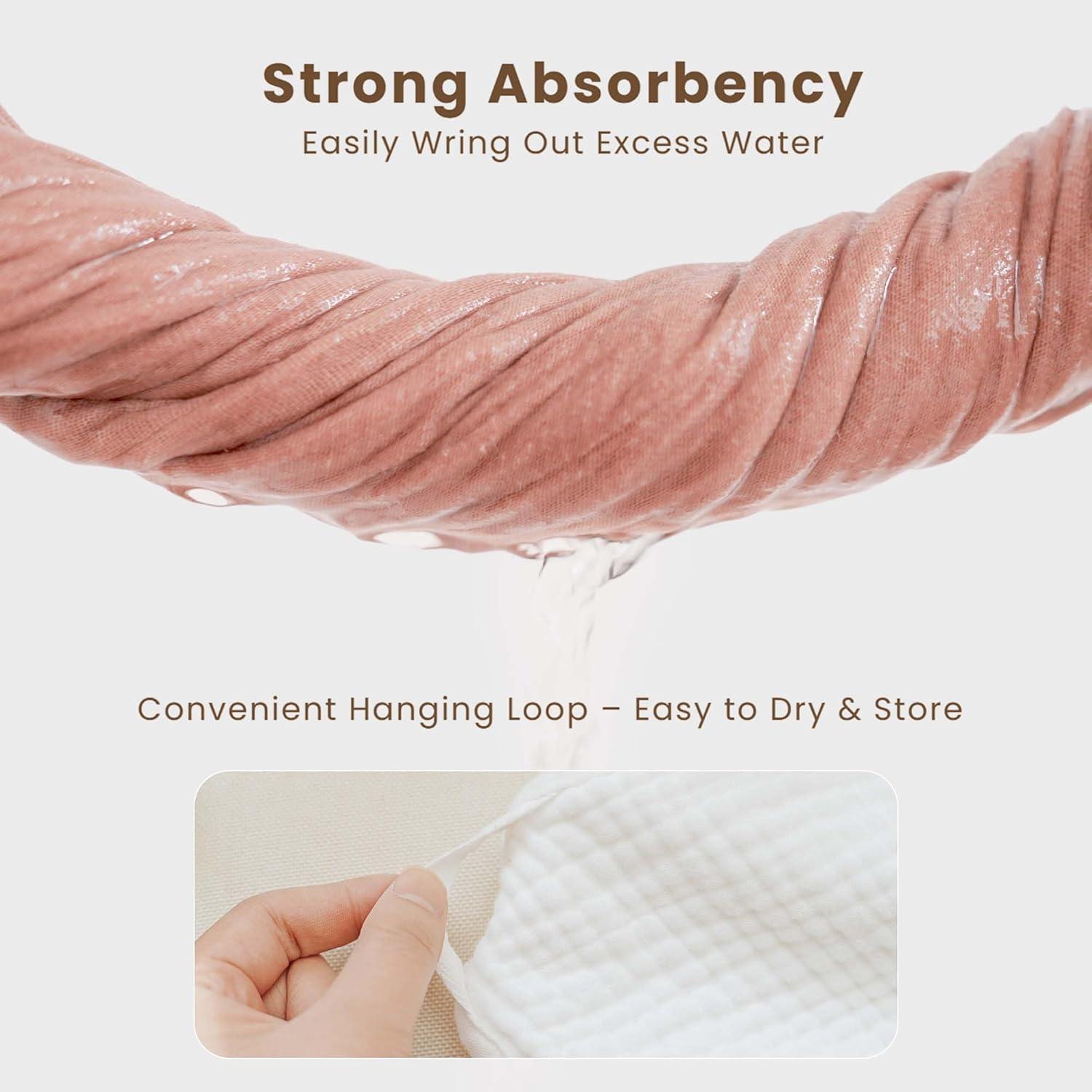 Toallas de Muselina con Capucha Konssy - 2 Piezas 76x76cm