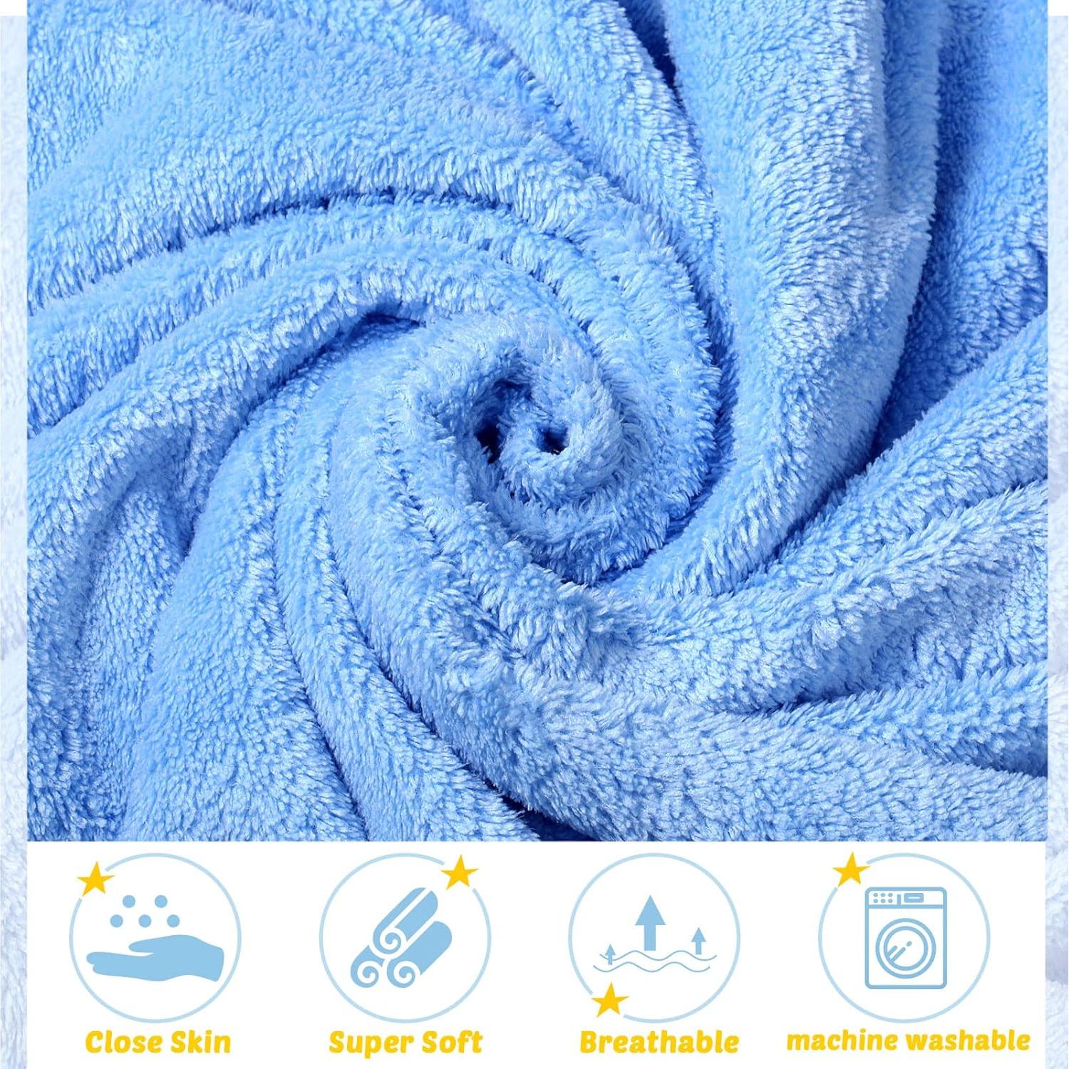 Chumia Paquete de 6 Toallas de Baño con Capucha para Bebés 76x76 cm