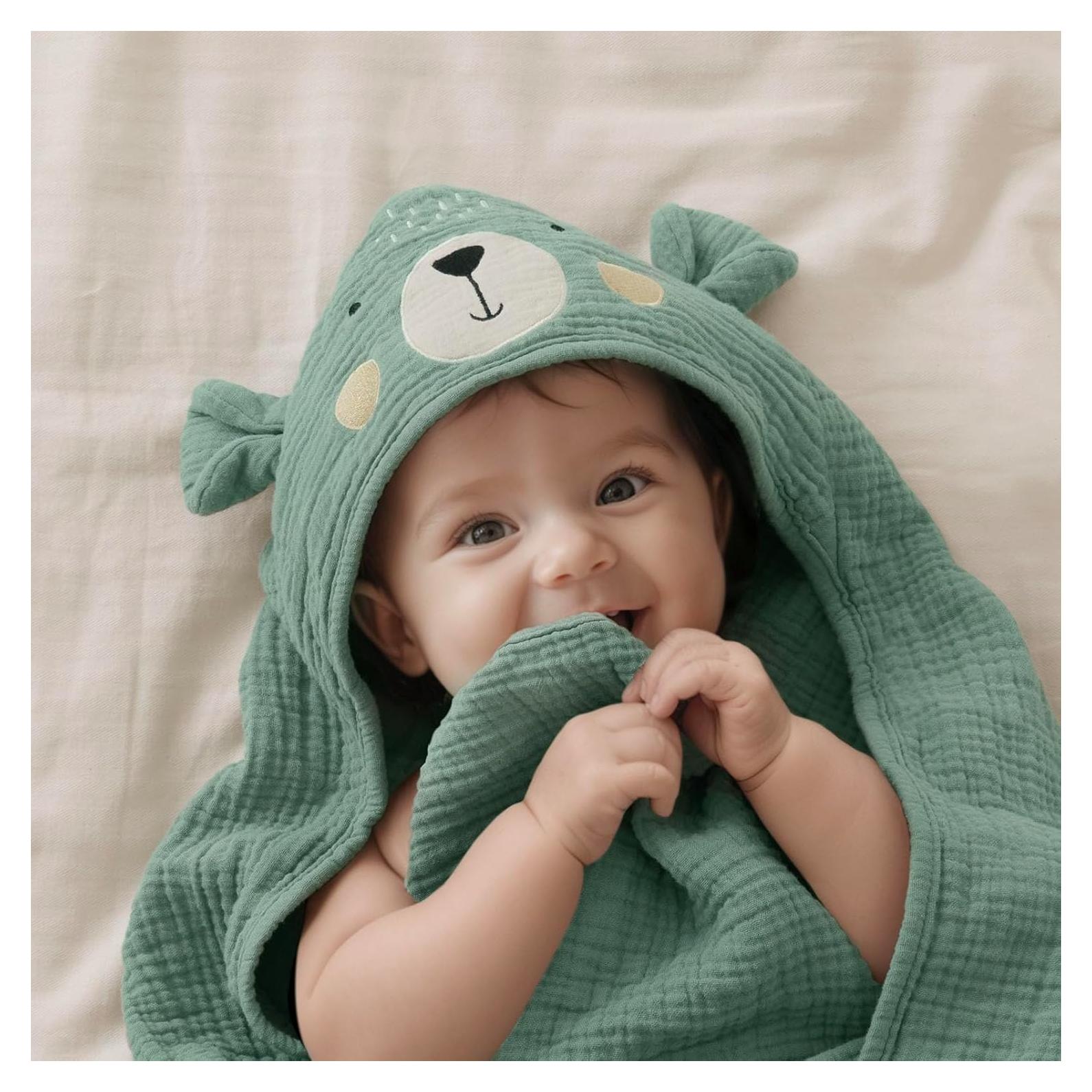 Toalla de Baño con Capucha Oso Inteligente Diario Placentero 81cm