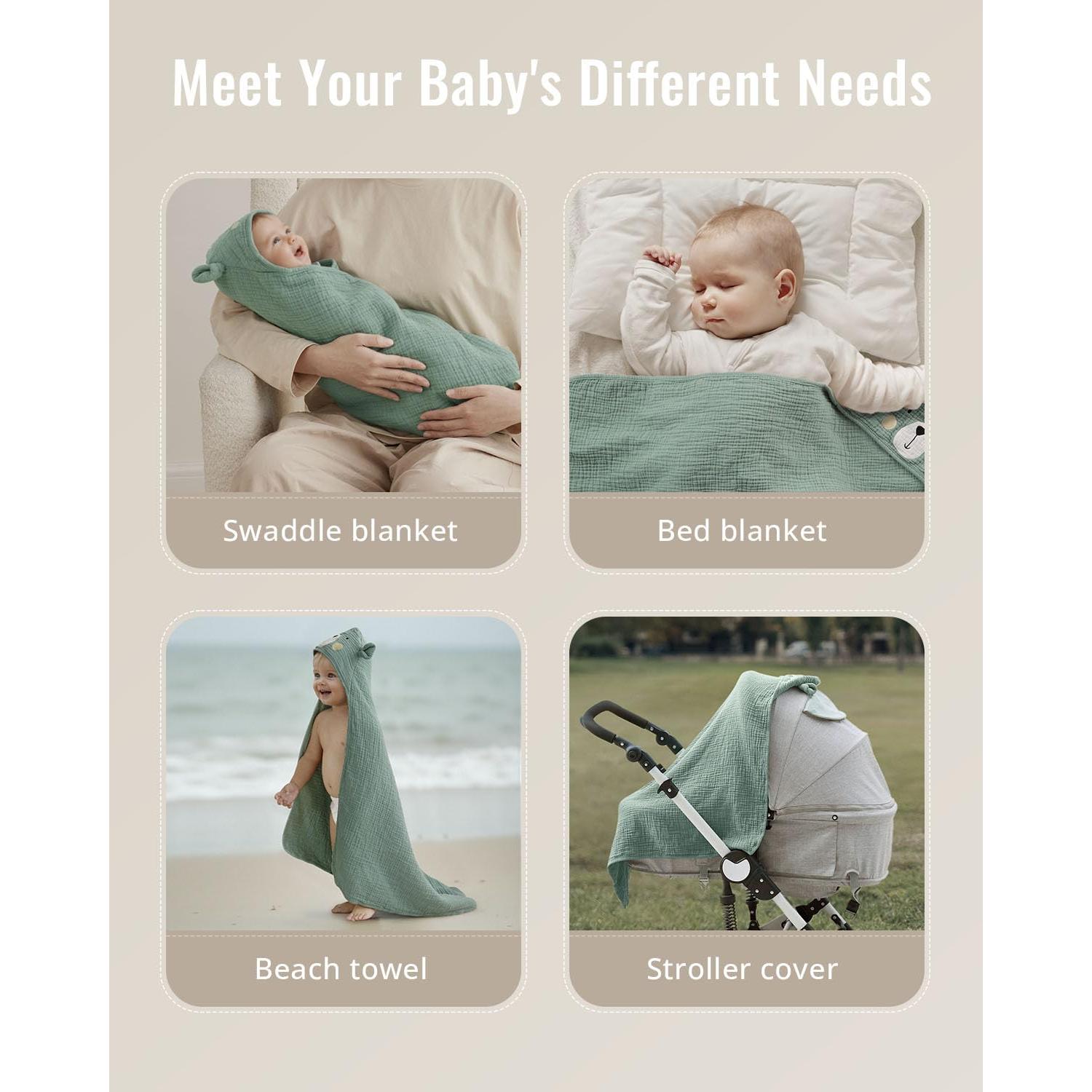 Toalla de Baño con Capucha Oso Inteligente Diario Placentero 81cm