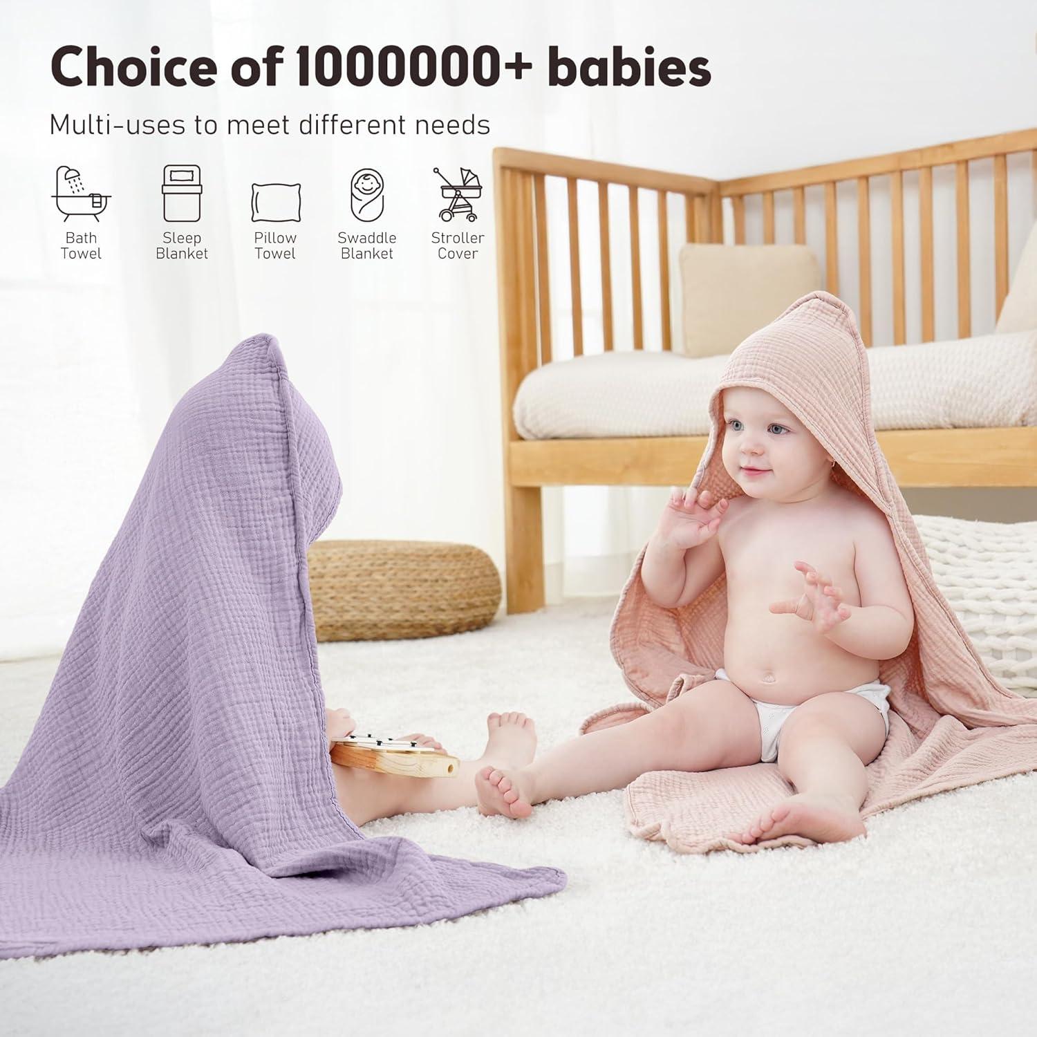 Toallas con Capucha Susurration 100% Algodón 76x76 cm 2 Piezas