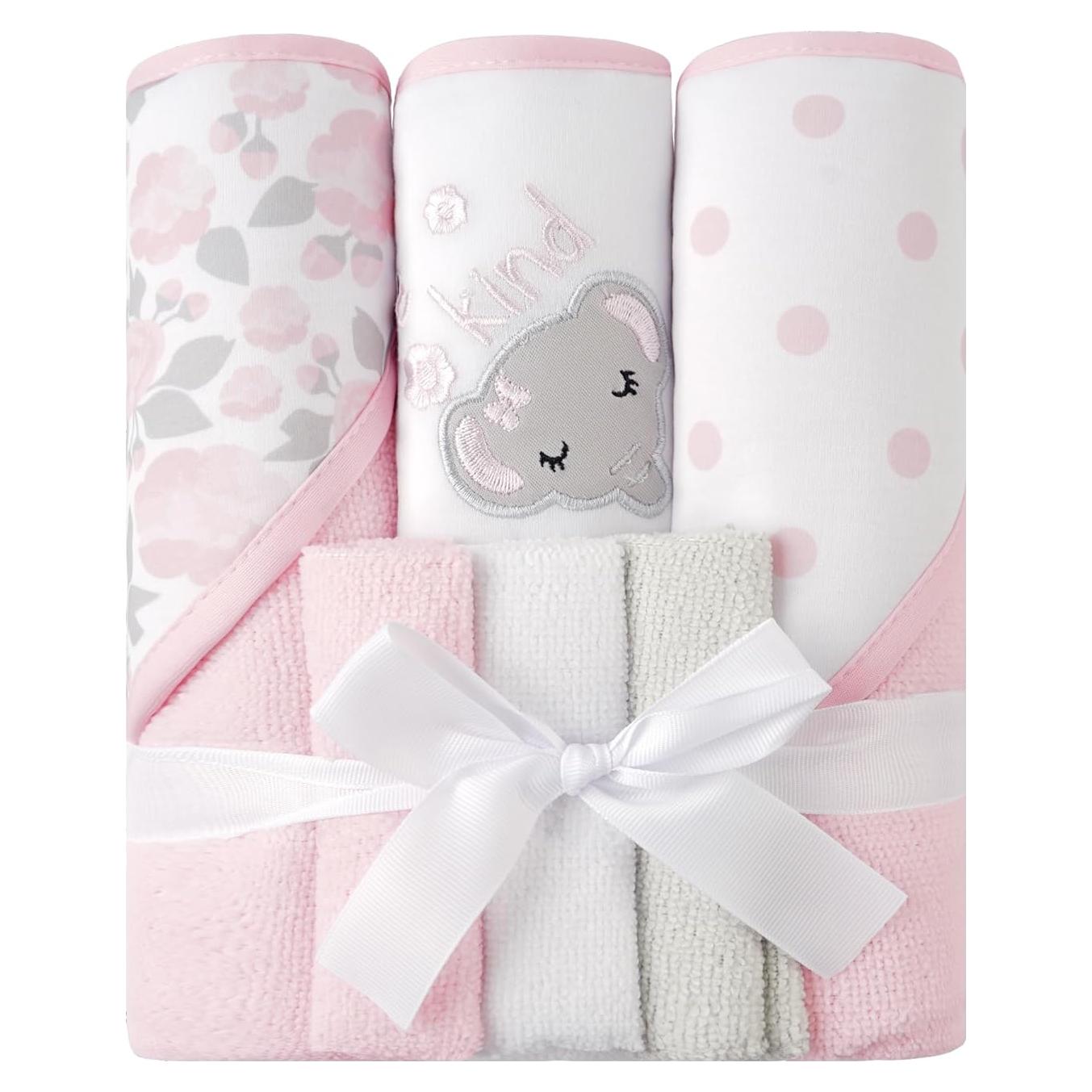 Conjunto de Toallas con Capucha Viviland 6 Piezas Microfibra