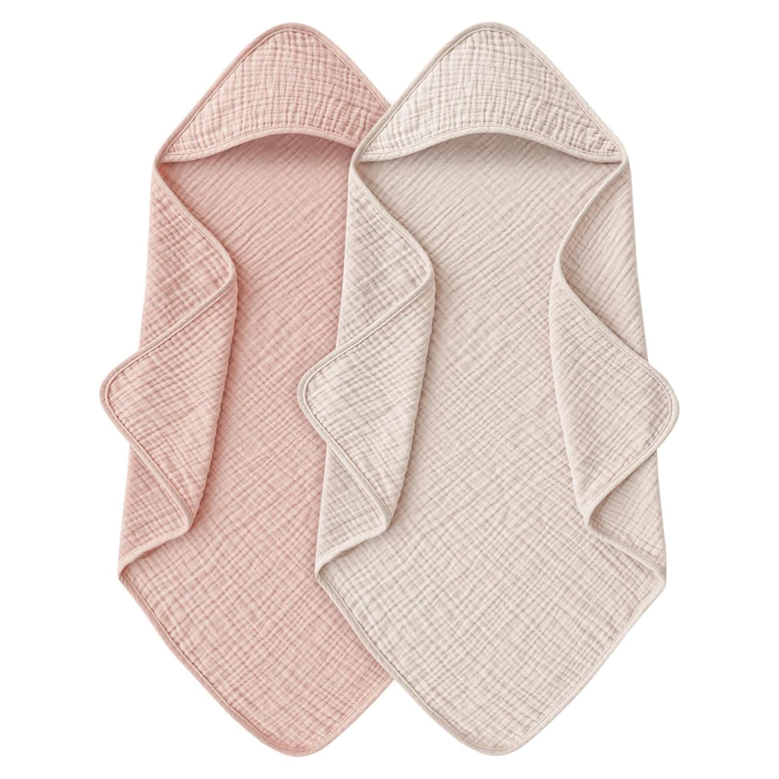 Toallas de baño con capucha MairMore 100% algodón 81x81 cm