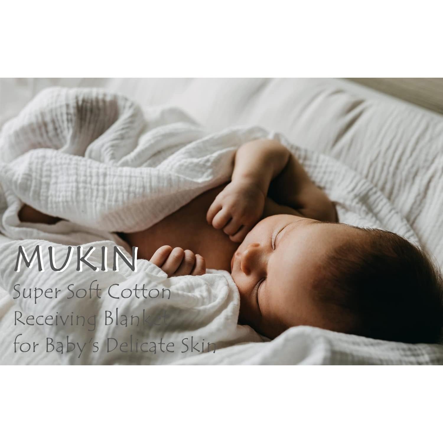 Toallas de Baño para Bebés MUKIN 2 Piezas Algodón Suave 105 cm