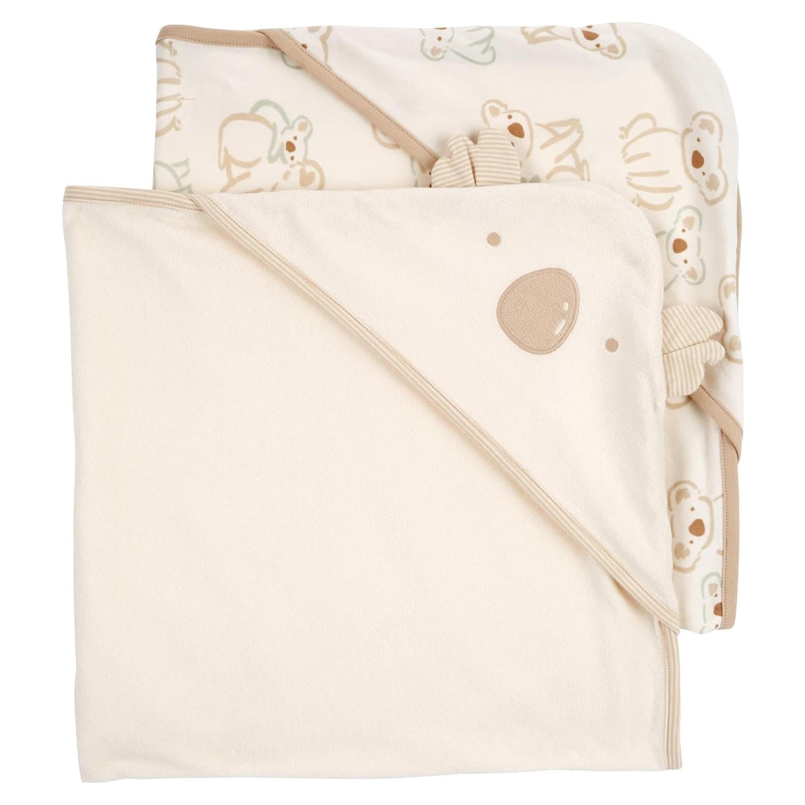 Toalla con Capucha para Bebé Carter's 2 Piezas Marfil/Khaki