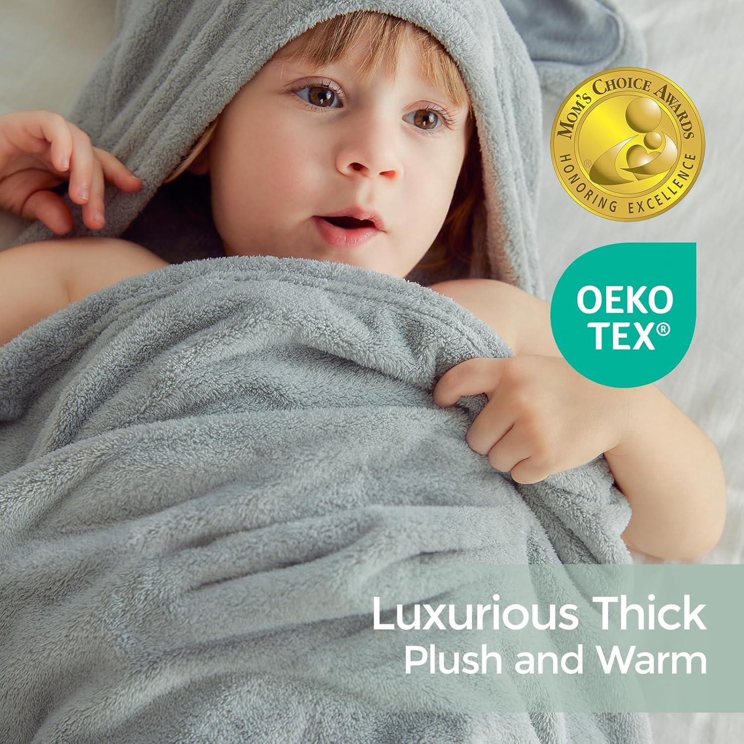 Toalla con Capucha Momcozy 2 Piezas Elefante y Cocodrilo 71x140cm